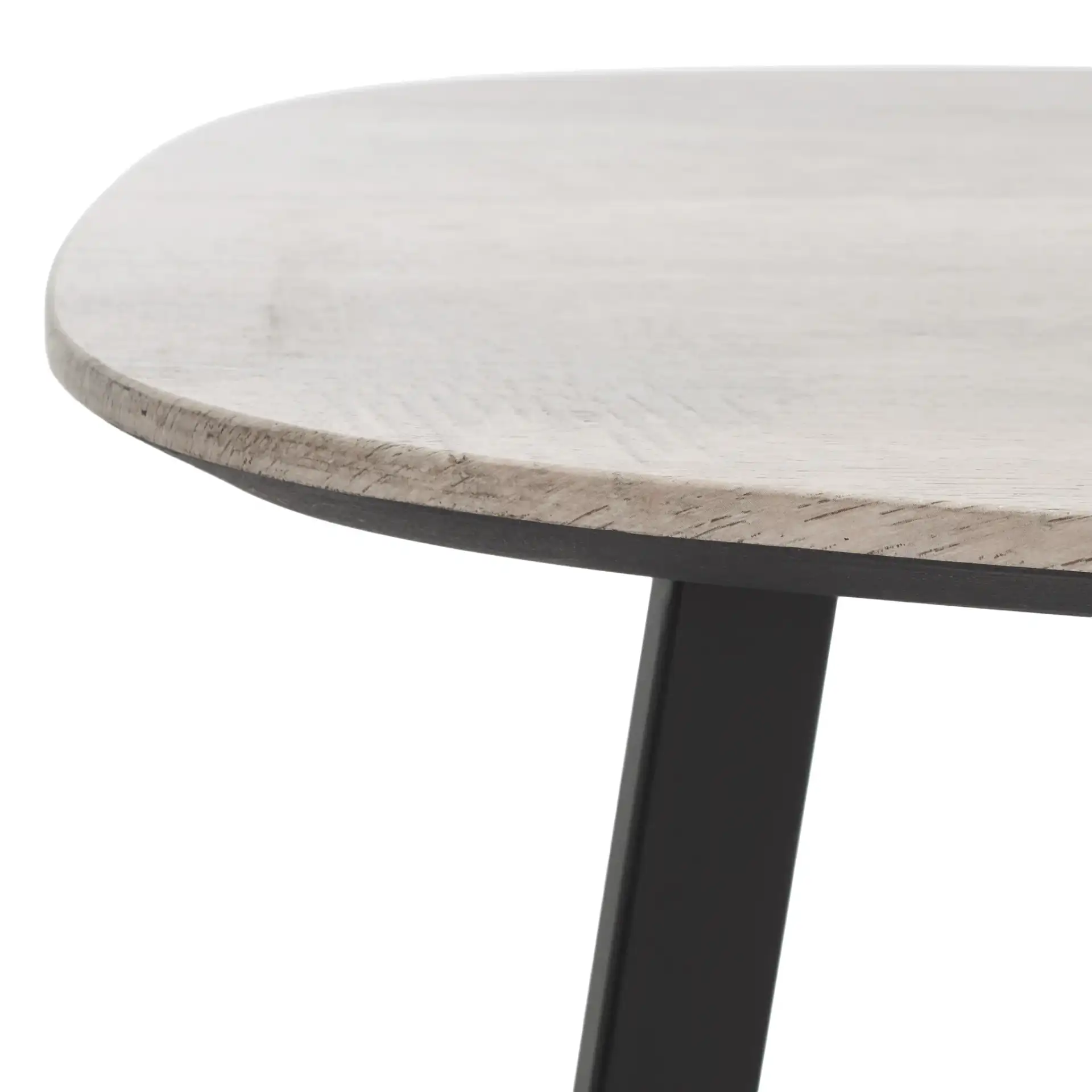 Arial Coffee Table in White / Black in a styled room