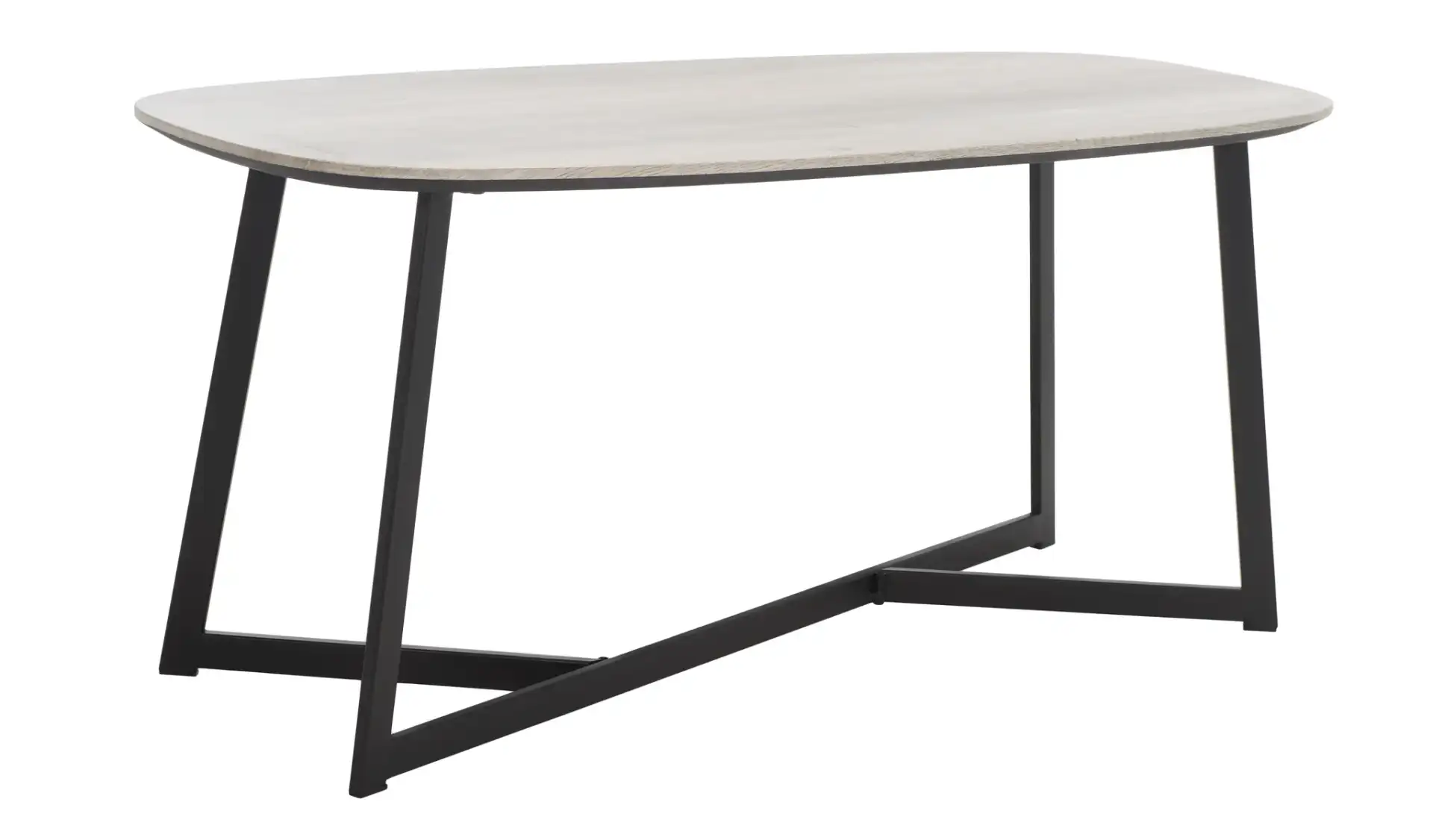 Arial Coffee Table in White / Black, detail view