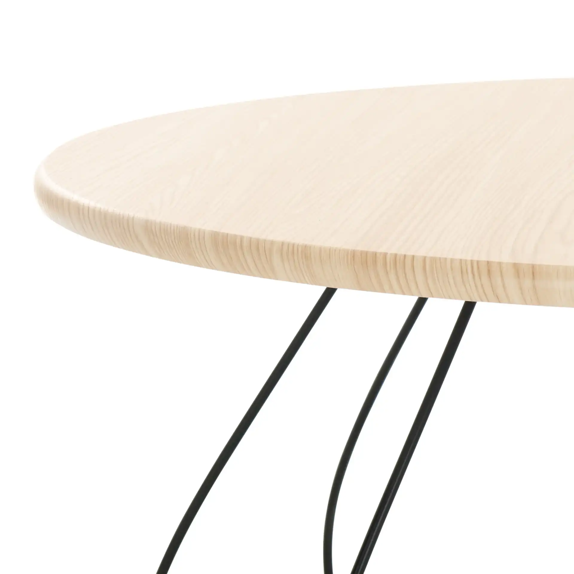 Tonino Coffee Table in Natural Oak / Black in a styled room