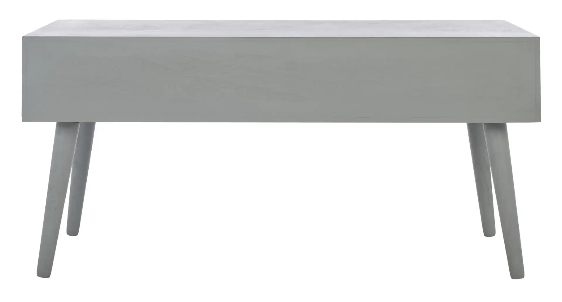 Mozart Mid-Century Coffee Table in Distressed Gray, detail view