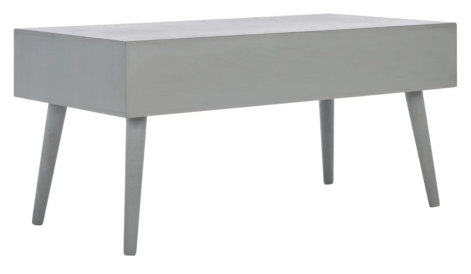 Mozart Mid-Century Coffee Table in Distressed Gray, detail view