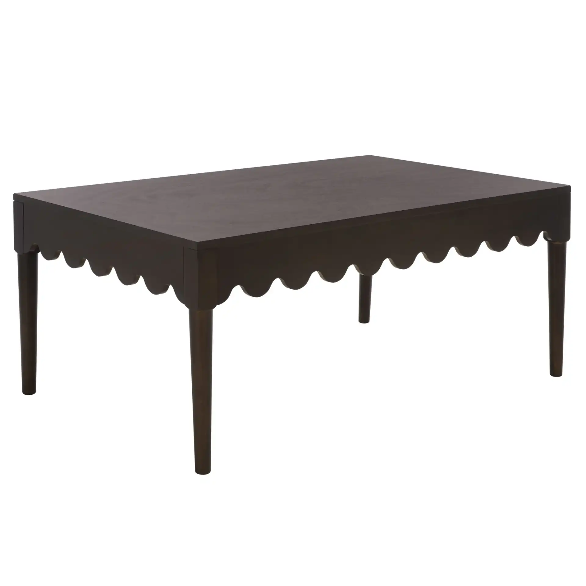 Neha Coffee Table in Dark Chocolate, detail view