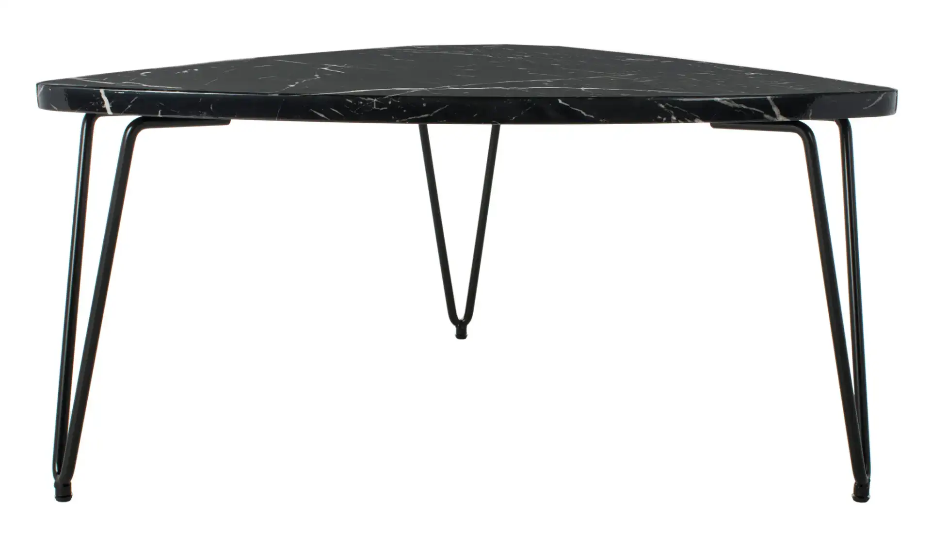 Jacky Triangle Coffee Table in Black, detail view