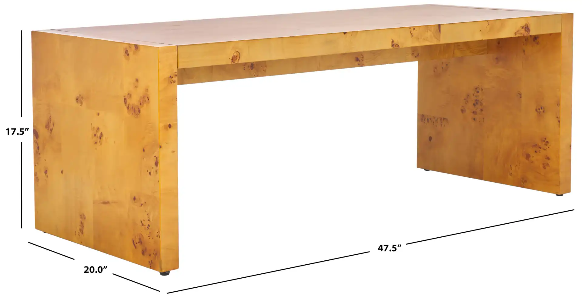 Cella Coffee Table in Natural, detail view