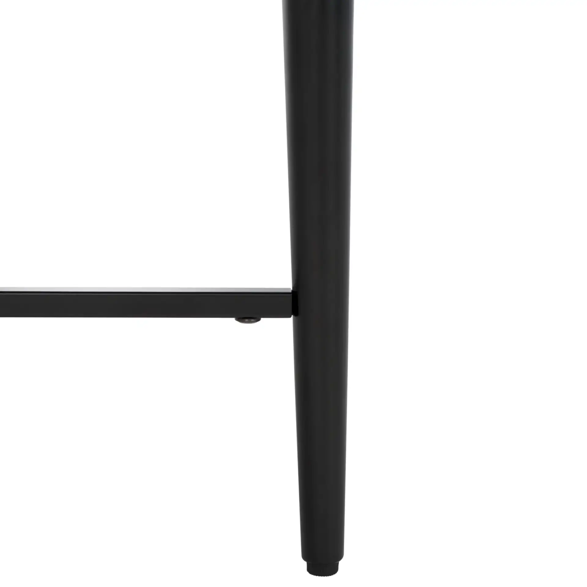 Pierre Two-Drawer Coffee Table in Black, detail view