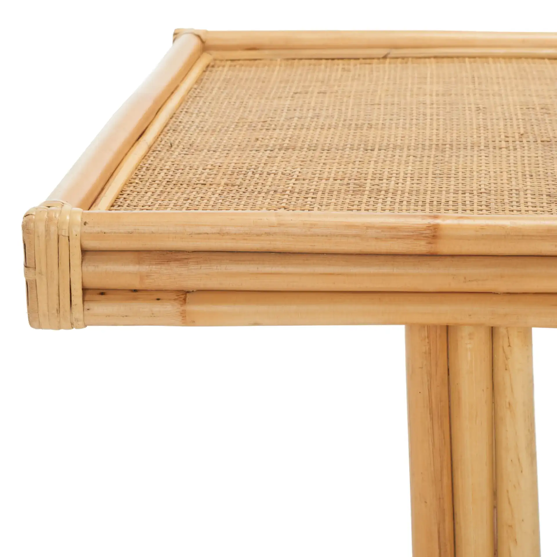Juri Rectangle Coffee Table in Natural in a styled room