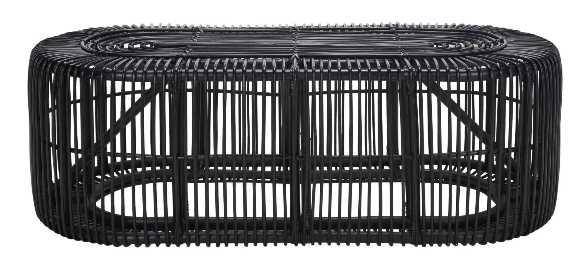 Jabez Oval Coffee Table in Black
