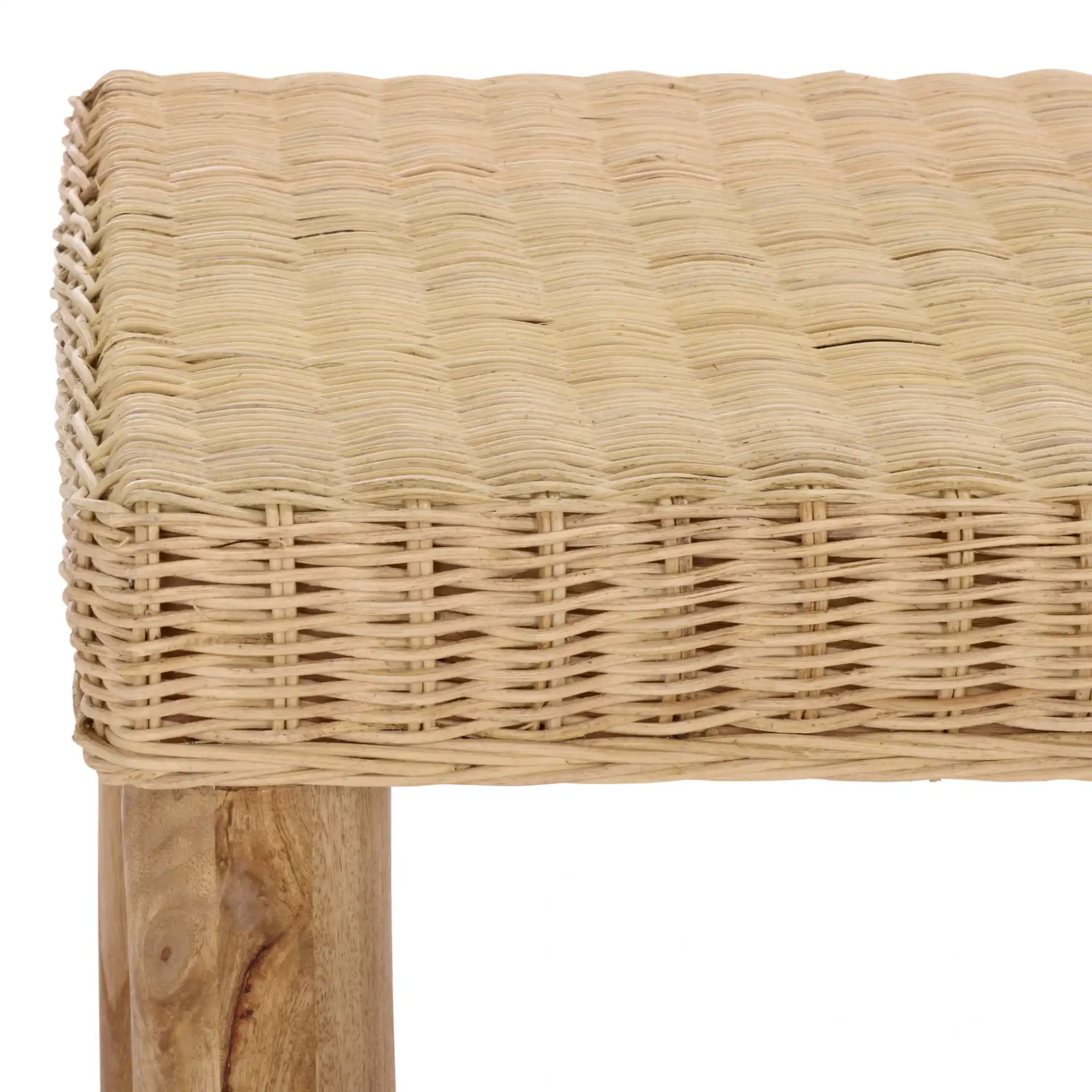 Shazza Weaved Coffee Table in Natural in a styled room