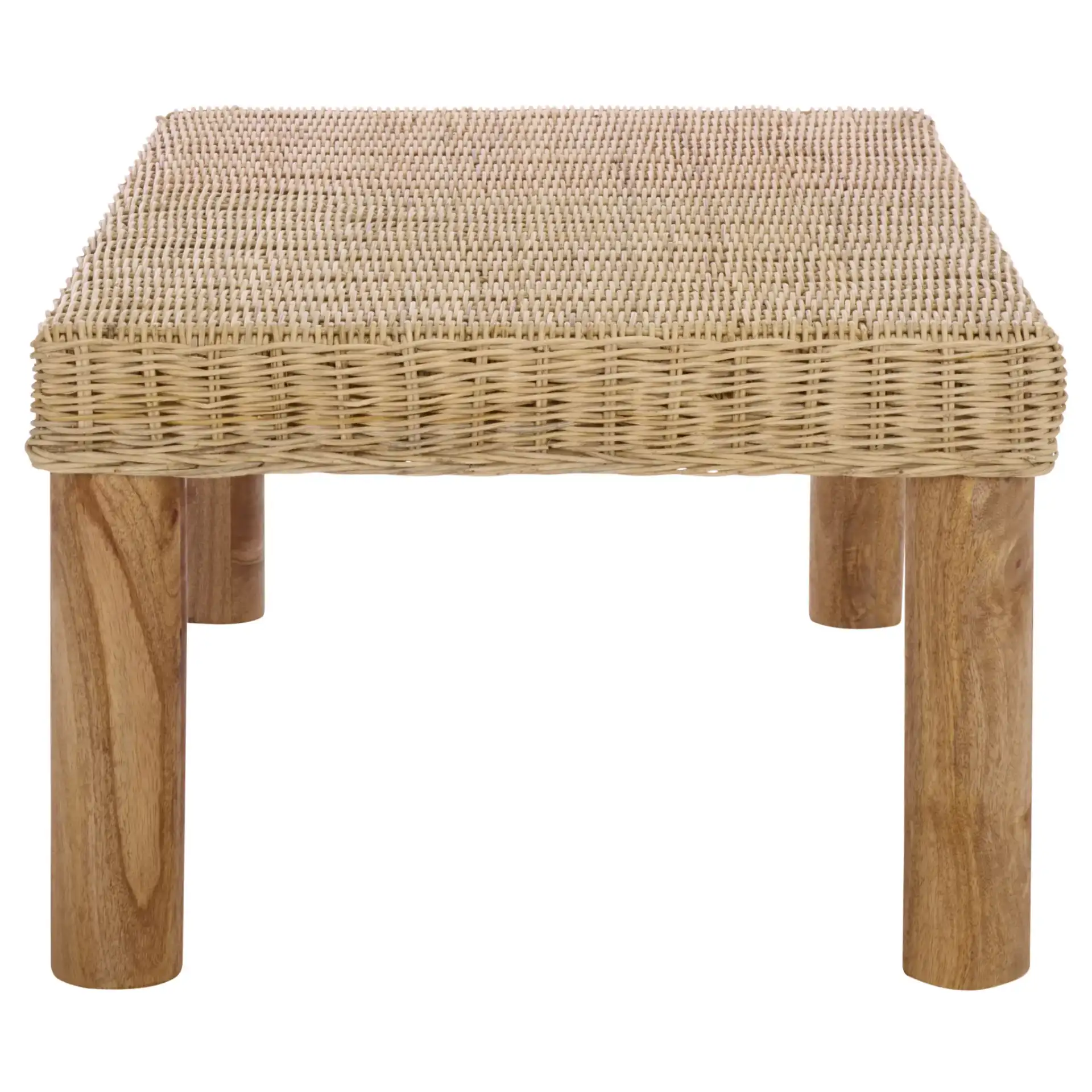 Shazza Weaved Coffee Table in Natural, detail view