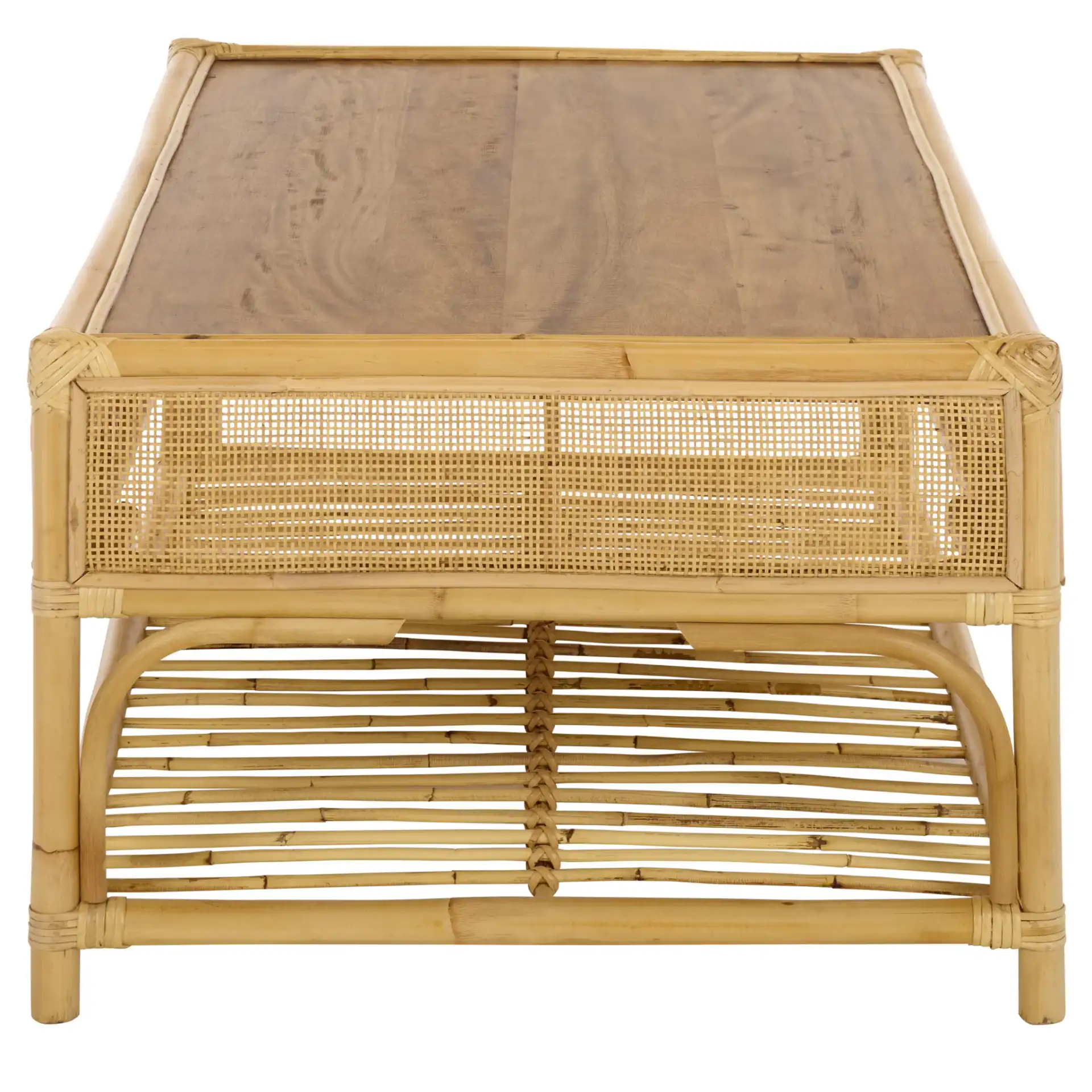Webster Rectangle Coffee Table in Natural, detail view