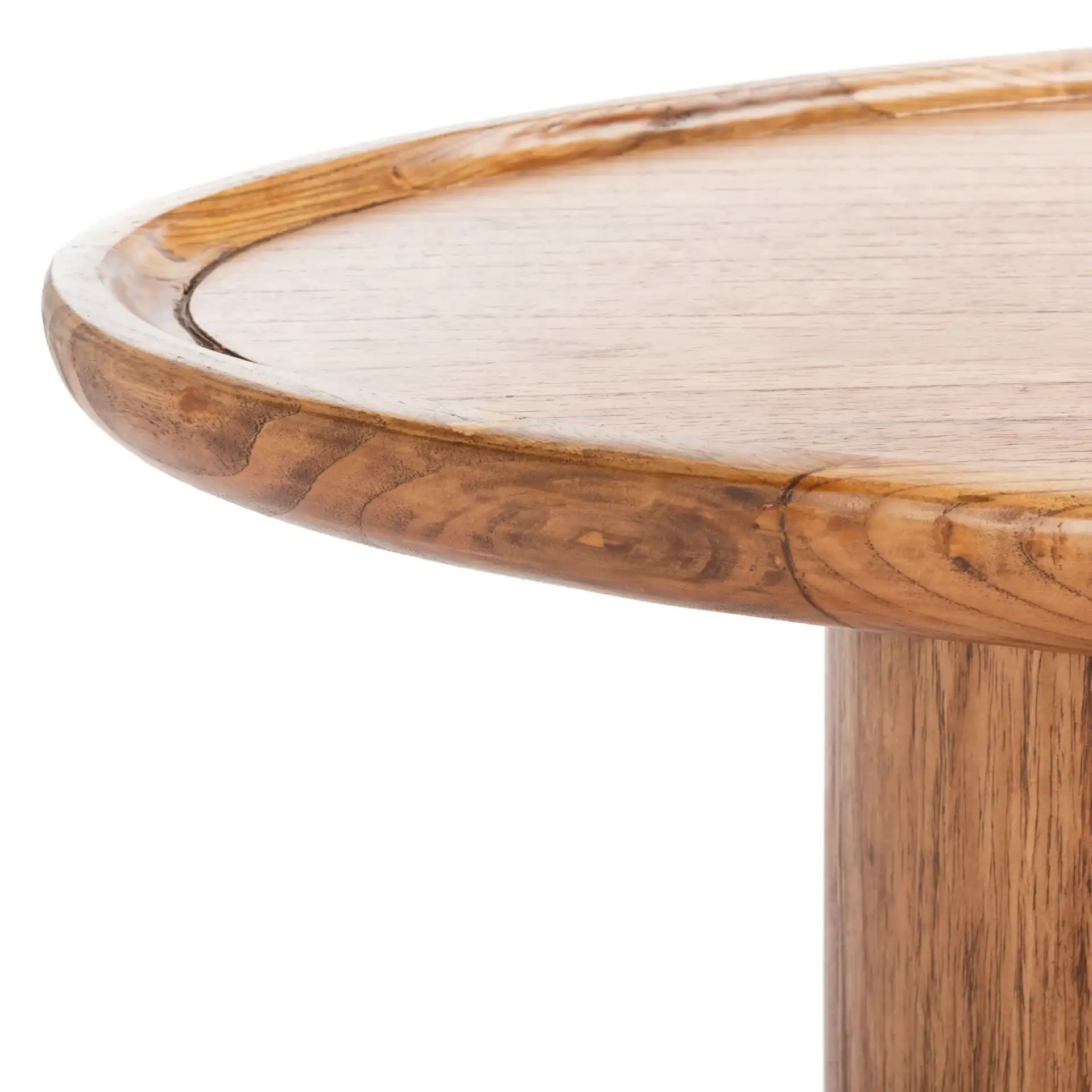 Flyte Oval Coffee Table in Natural in a styled room
