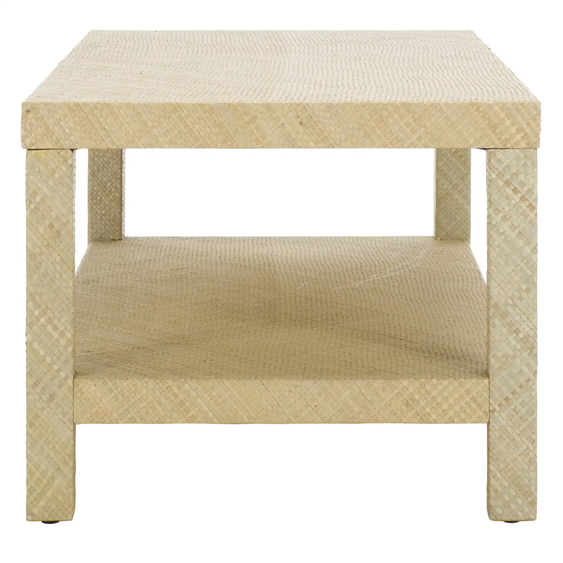 Apis Raffia Coffee Table in Natural, detail view