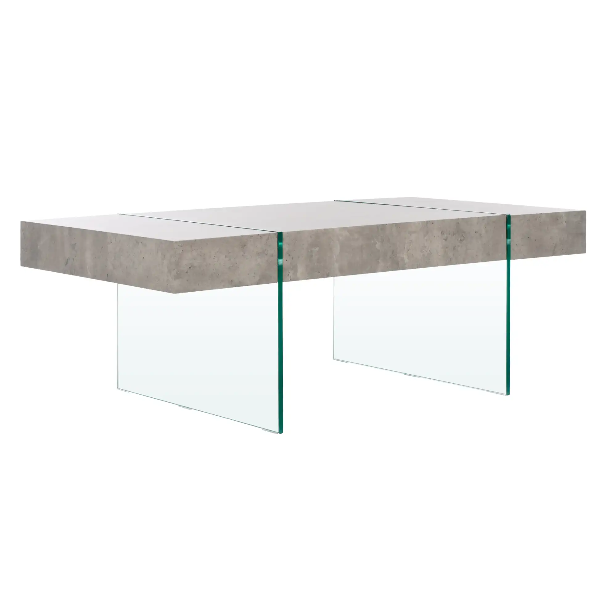 Jacob Coffee Table in Light Concrete, detail view