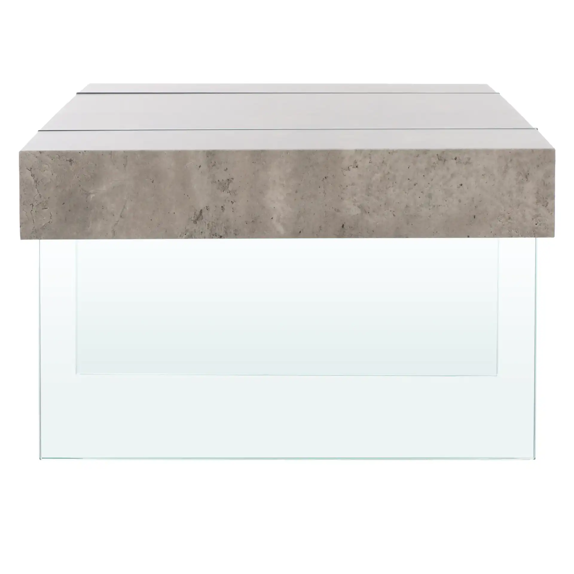 Jacob Coffee Table in Light Concrete, detail view