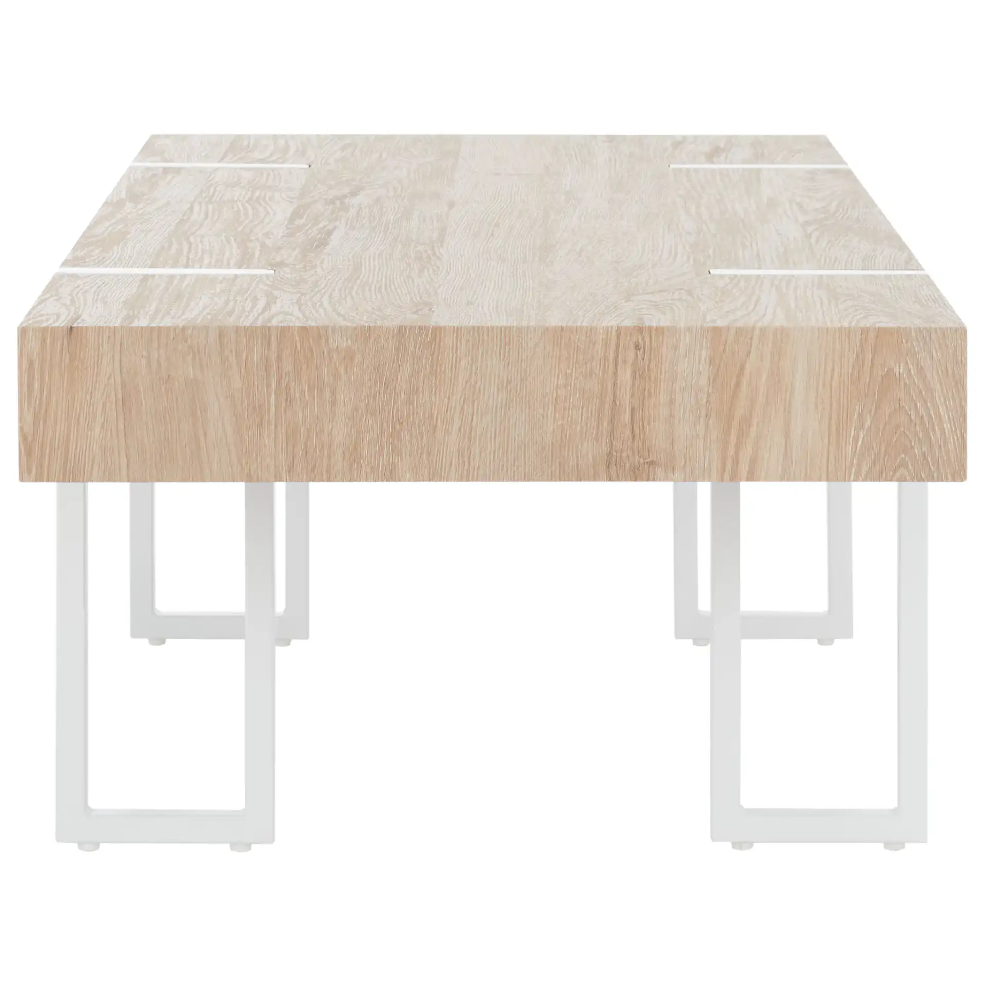 Aberton Coffee Table in Natural / White, detail view