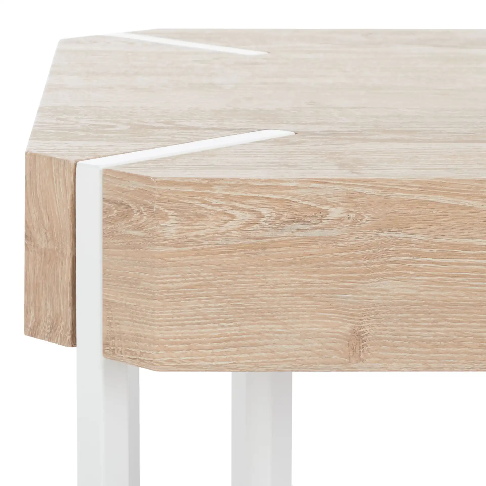 Edgecombe Coffee Table in Natural / White in a styled room