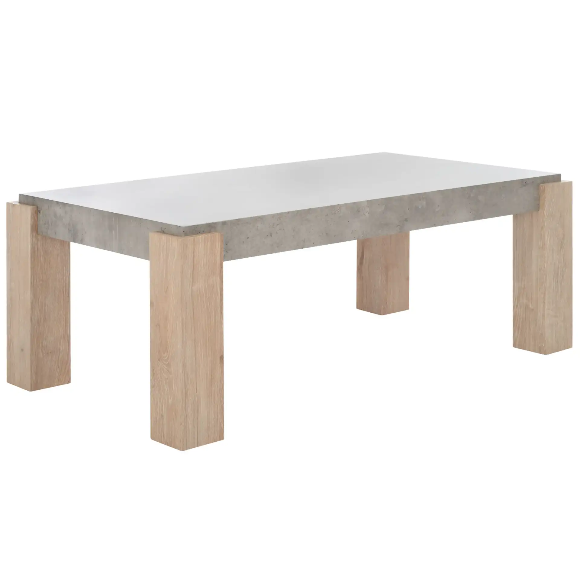 Coromio Coffee Table in Light Gray / Natural, detail view