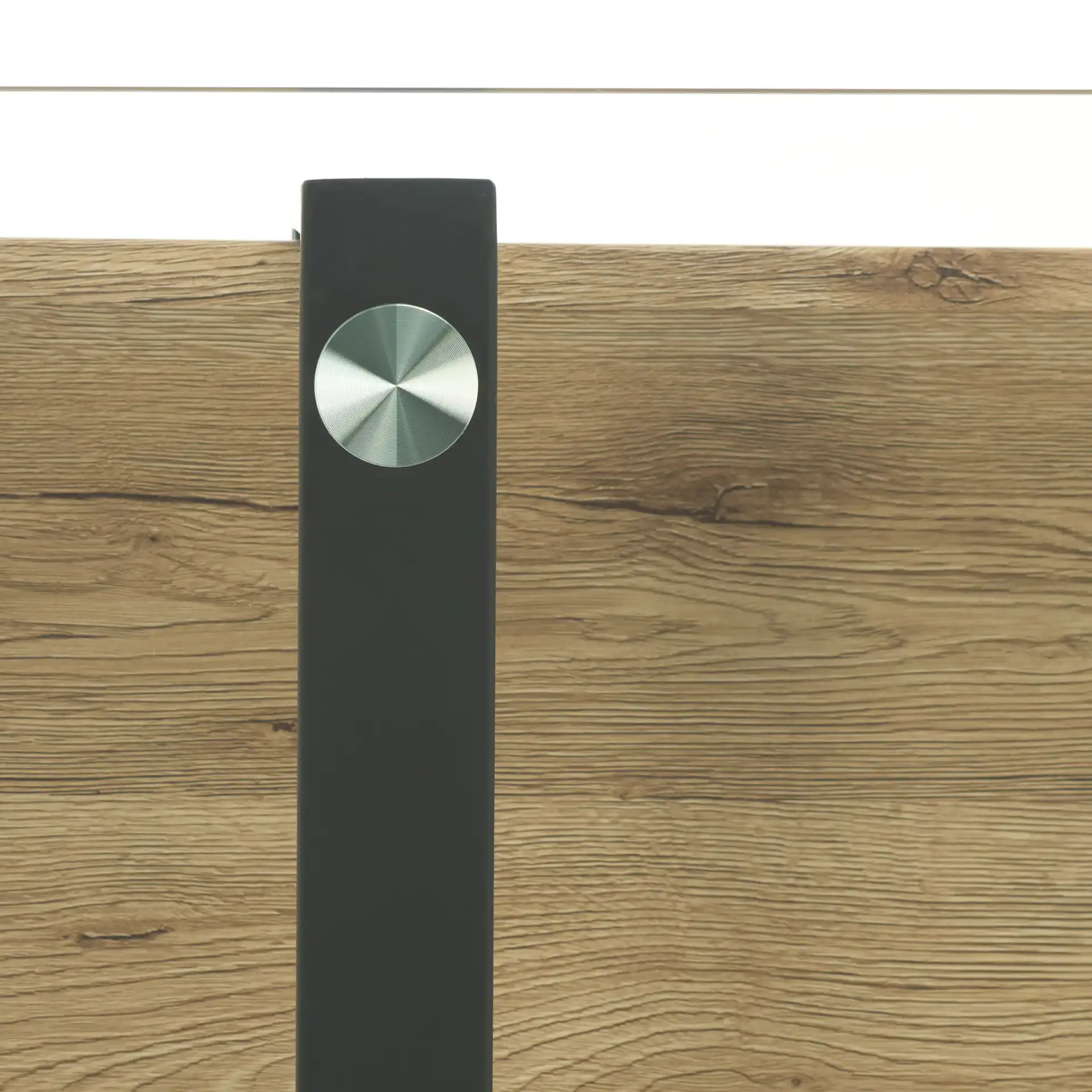 Auberon Coffee Table in Glass / Natural, detail view