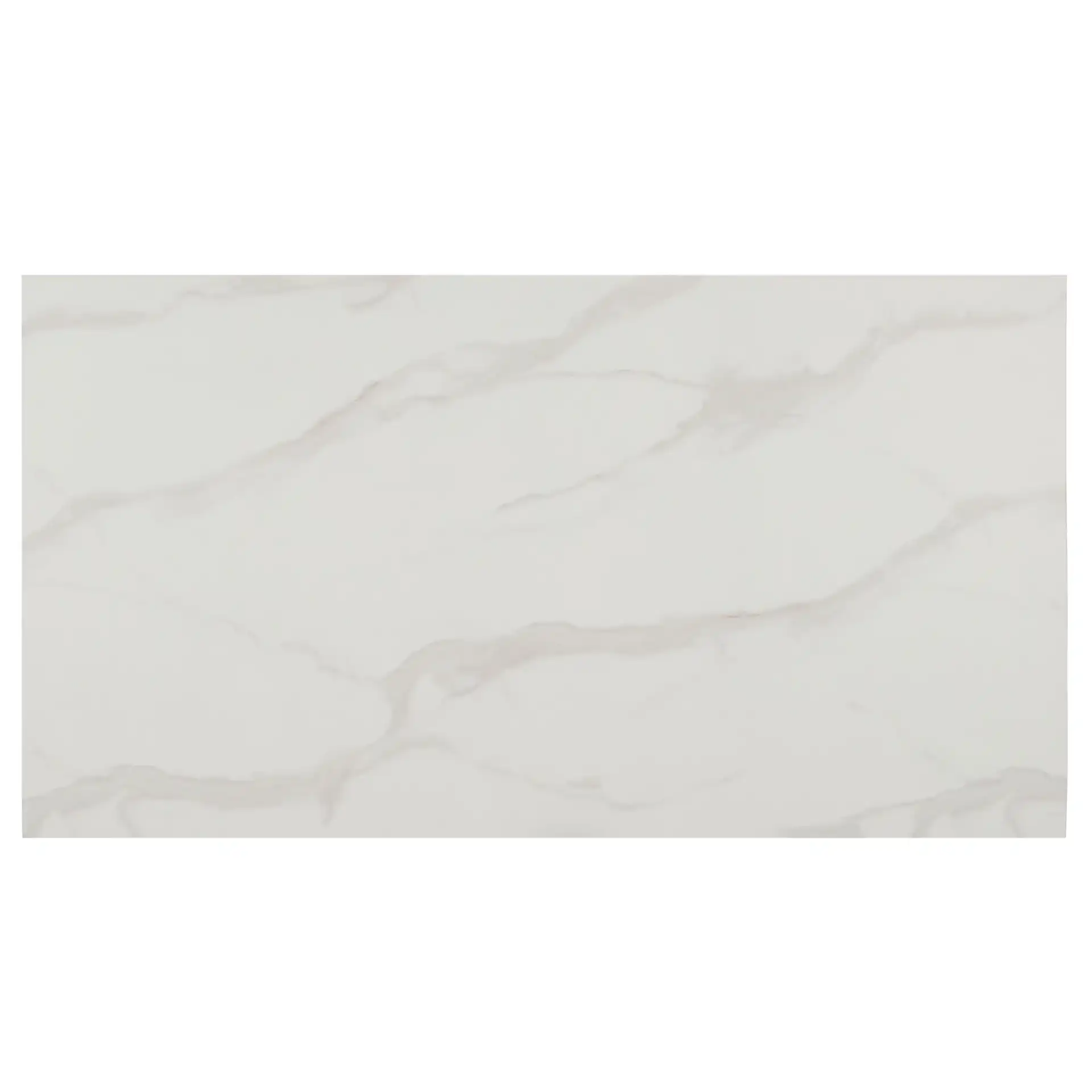 Aurelian Coffee Table in White Faux Marble / Natural, detail view