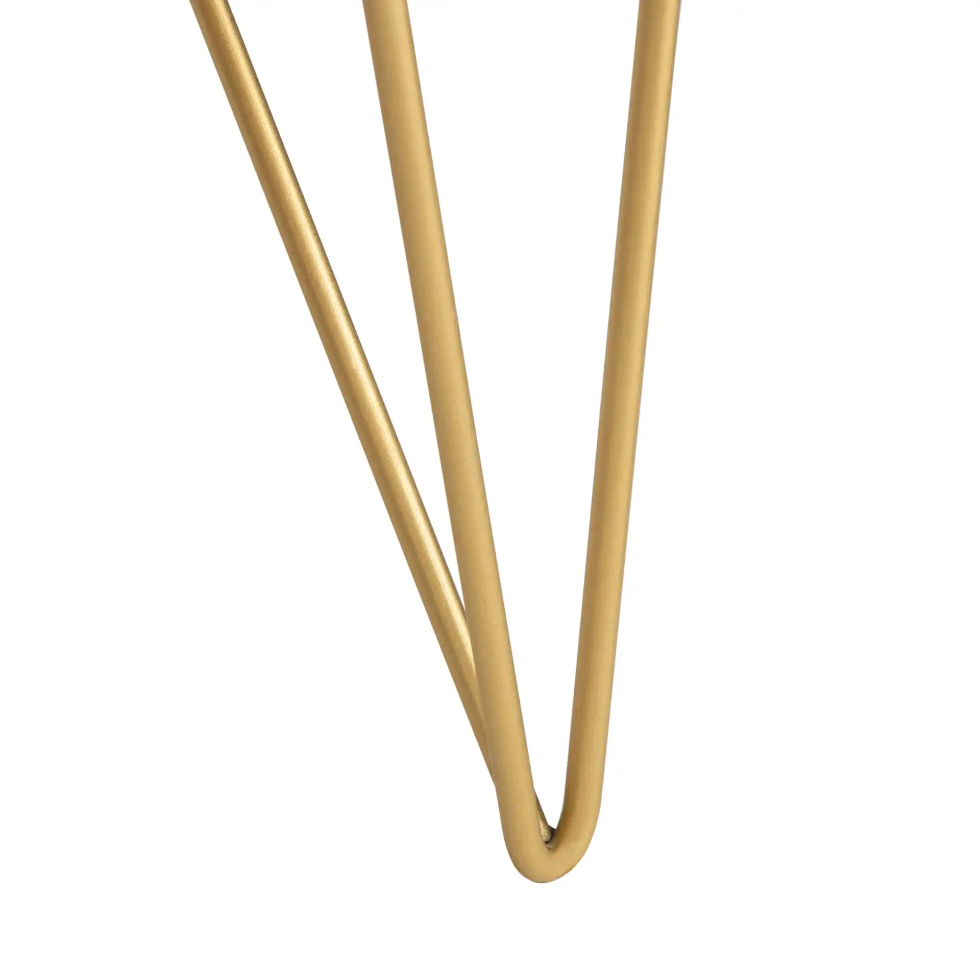 Marigold Coffee Table in Natural / Brass, detail view