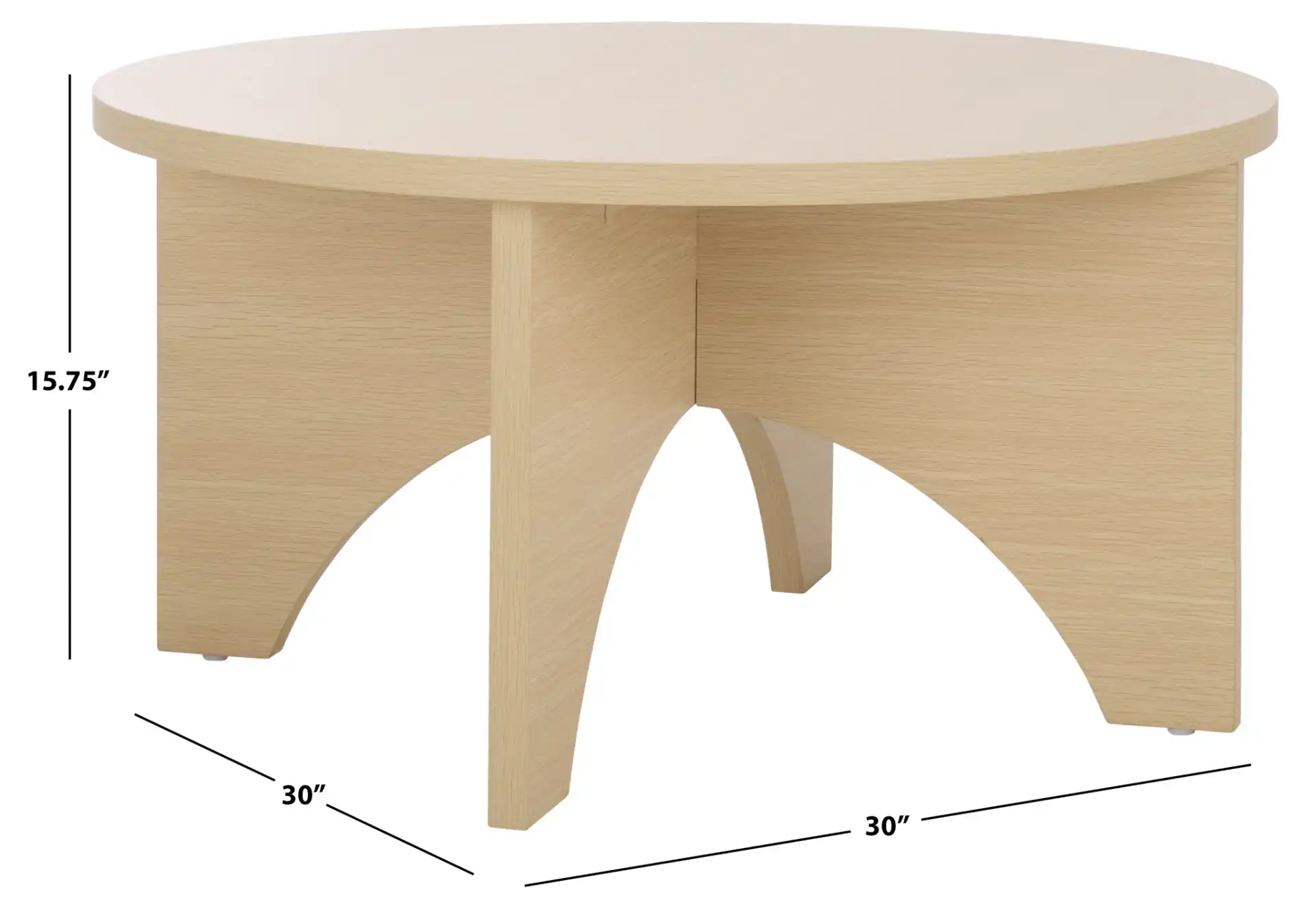 Eustace Coffee Table in Sand, detail view