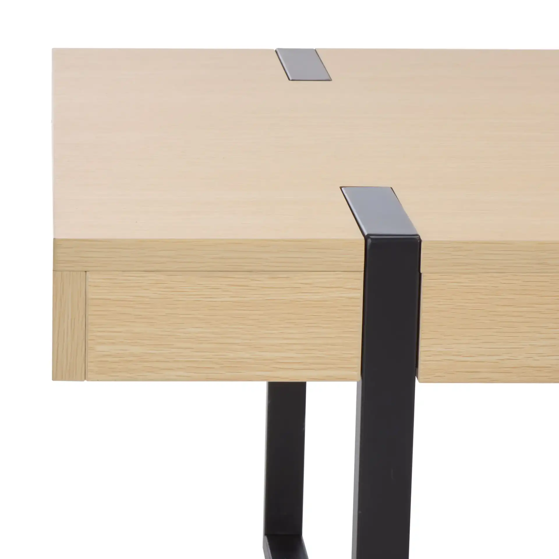Klausner Coffee Table in Sand / Black in a styled room