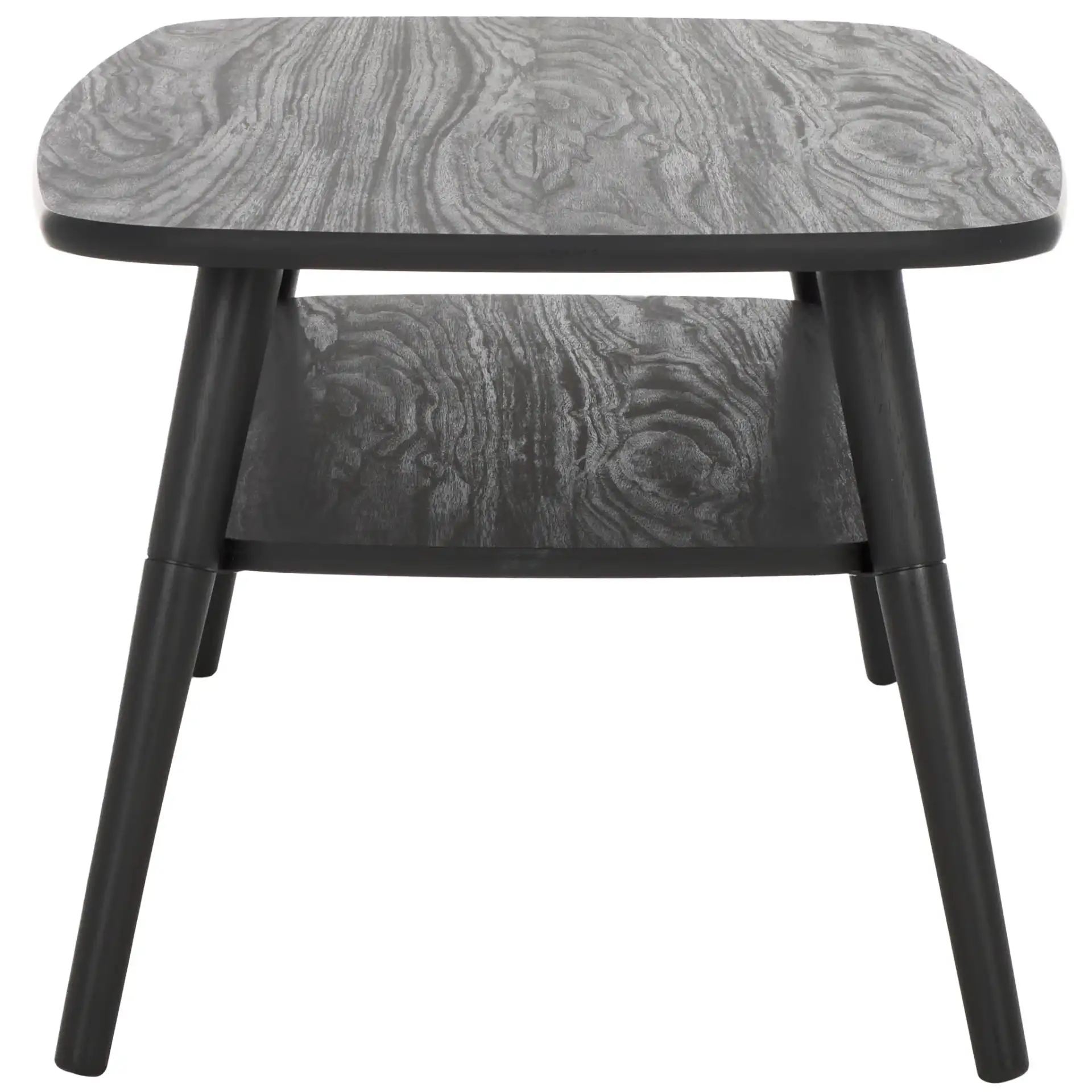 Karou Two-Tier Coffee Table in Black, detail view