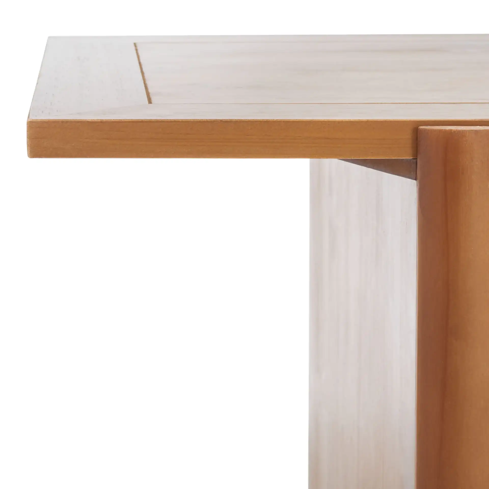 Truman Rectangle Coffee Table in Brown in a styled room
