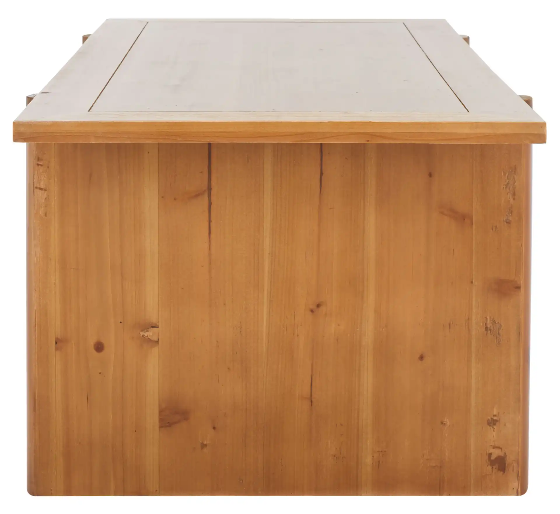 Truman Rectangle Coffee Table in Brown, detail view