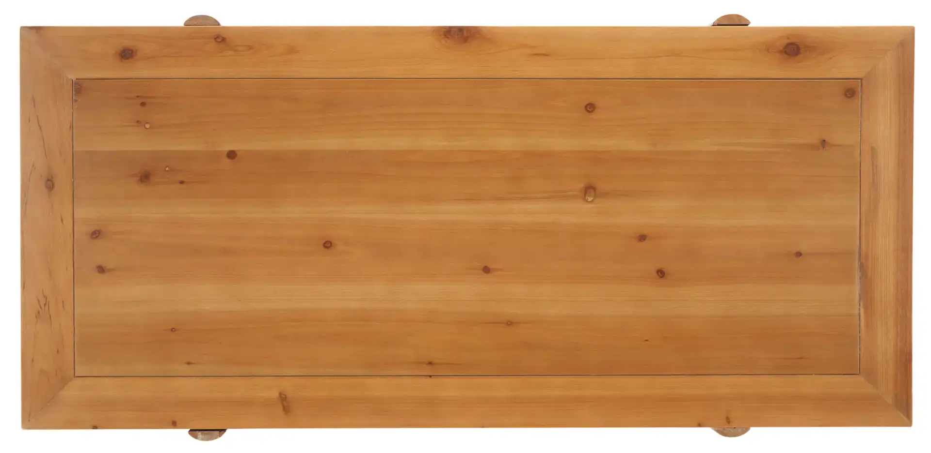 Truman Rectangle Coffee Table in Brown, detail view