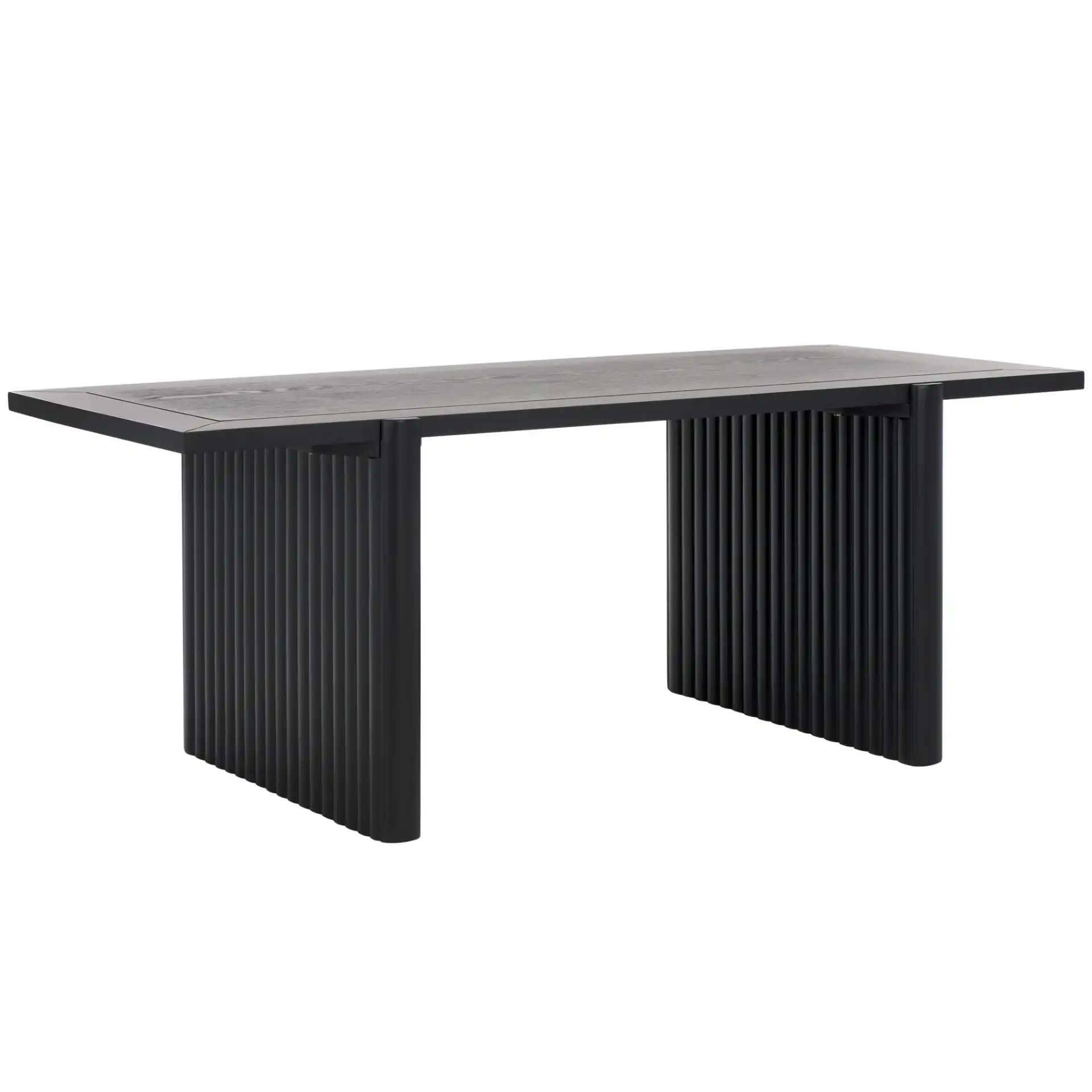 Buckley Rectangle Coffee Table in Black, detail view