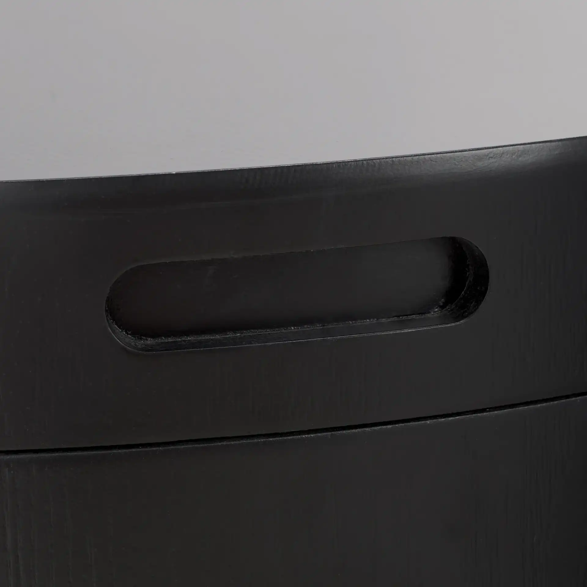 Rafaela Round Coffee Table in Black in a styled room