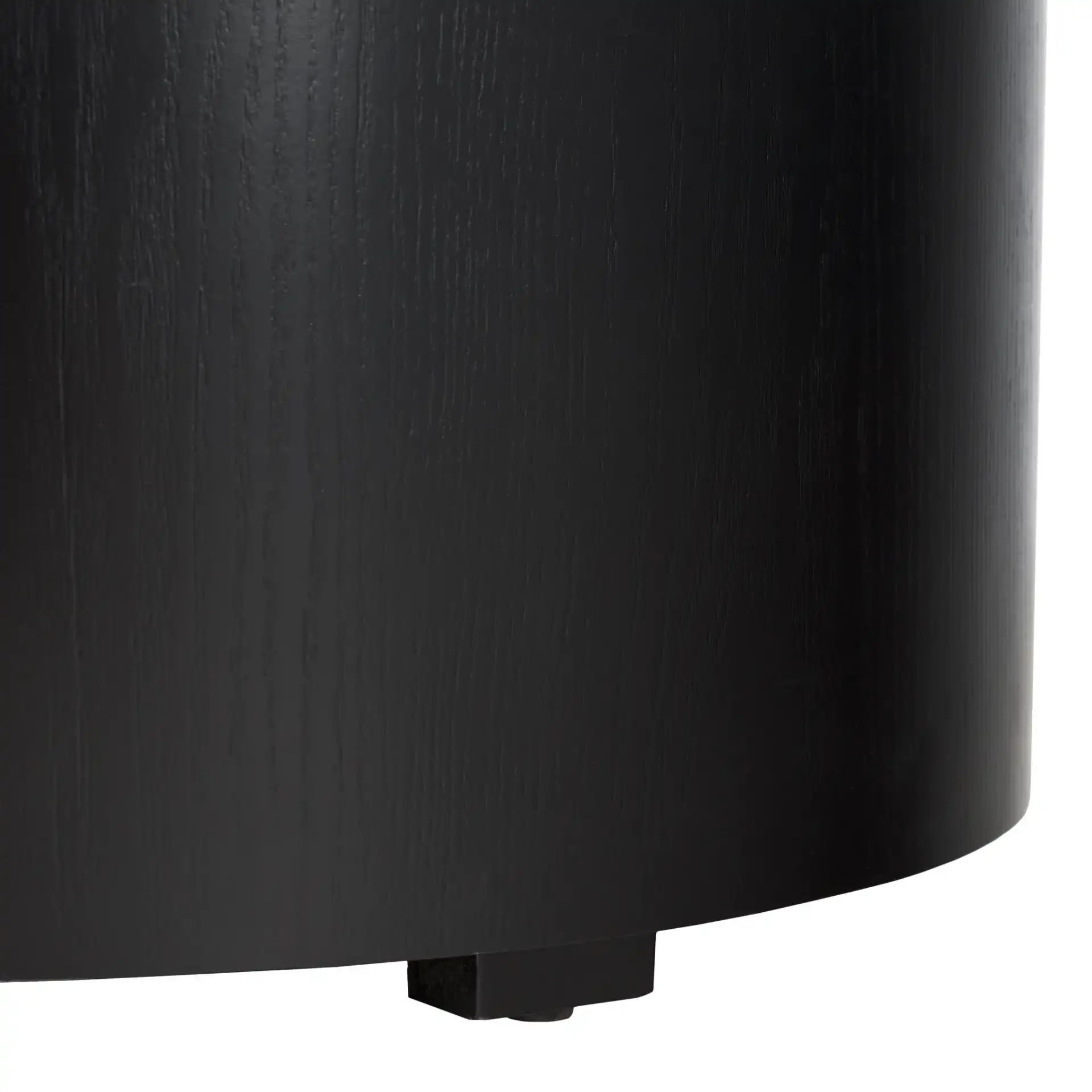 Rafaela Round Coffee Table in Black, detail view