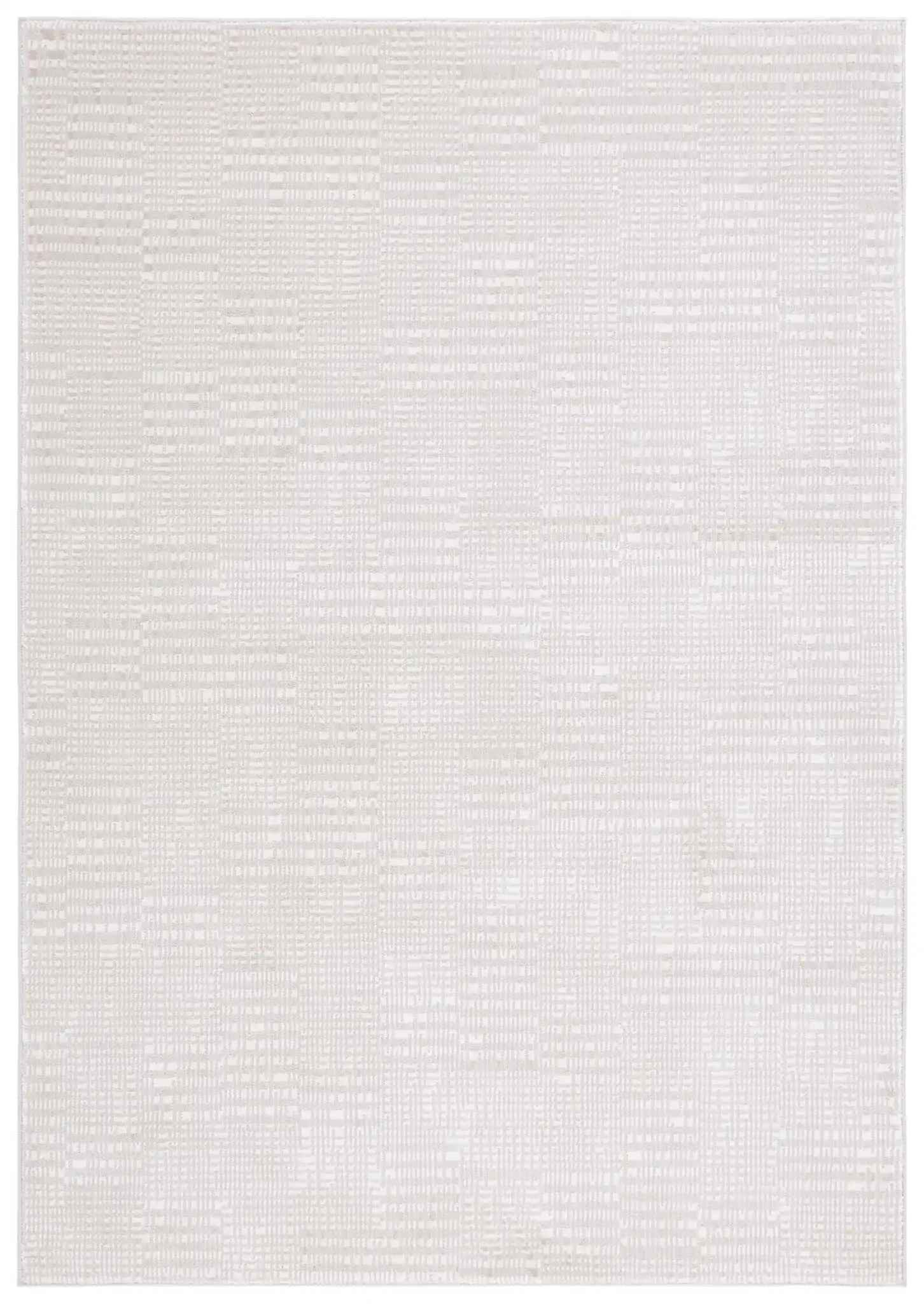 Continental Broken Grid Rug in Ivory / Beige