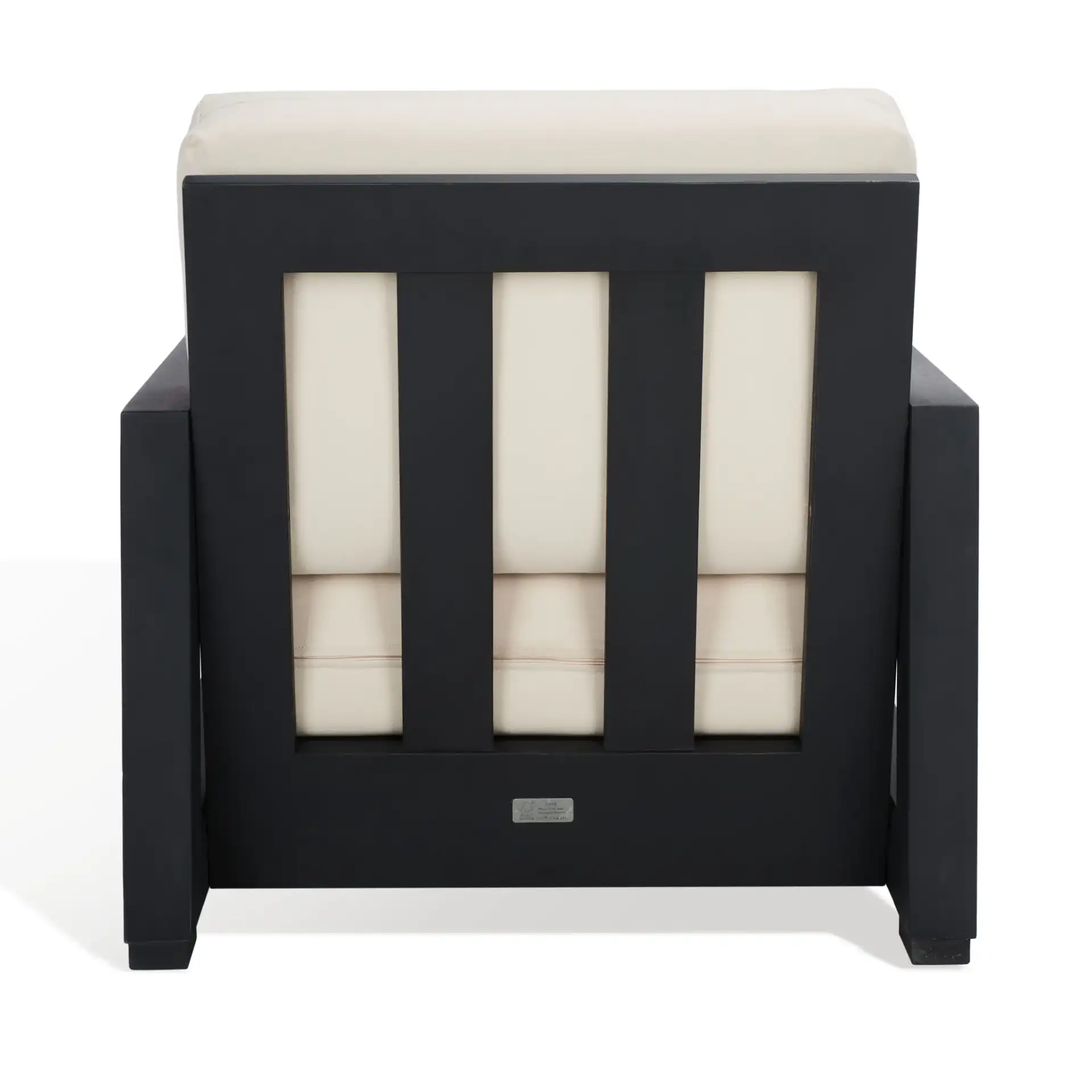 Montford Armchair in Black / White, detail view