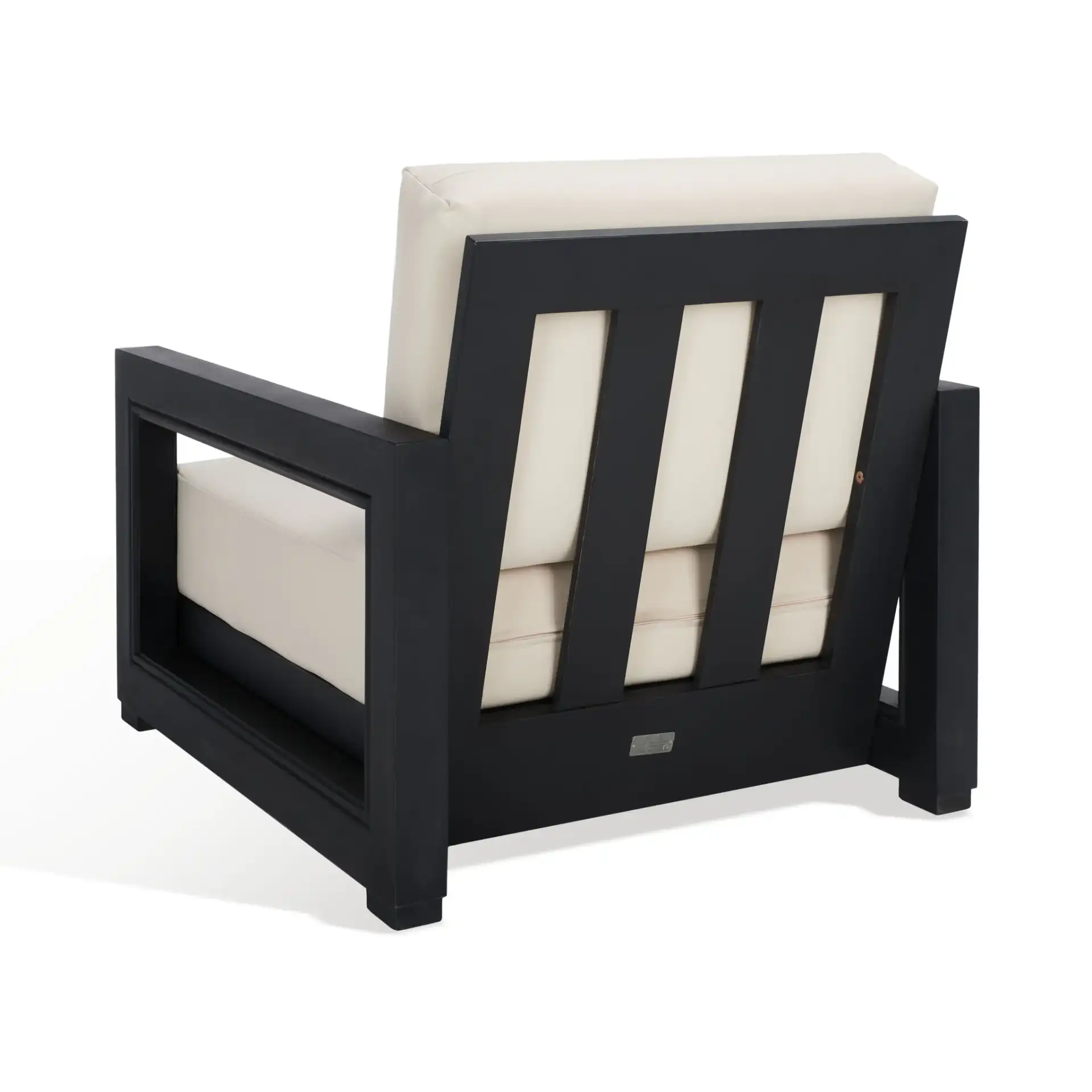 Montford Armchair in Black / White, detail view