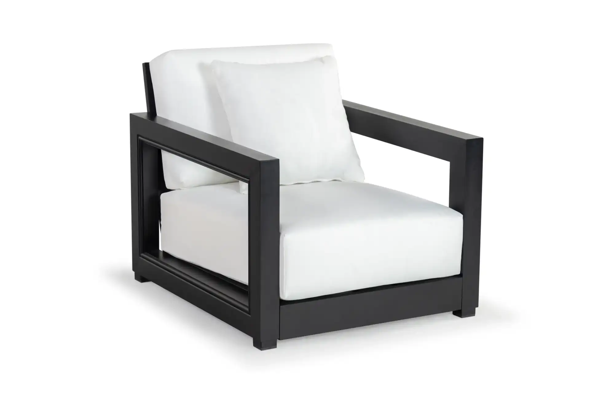 Montford Armchair in Black / White, detail view