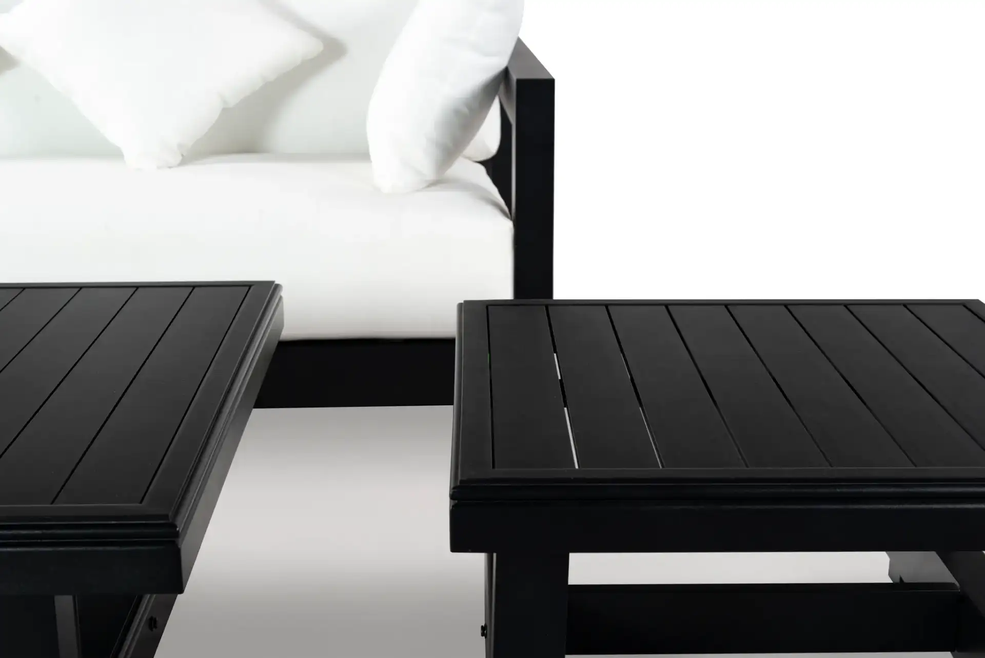 Montford Coffee Table in Black in a styled room