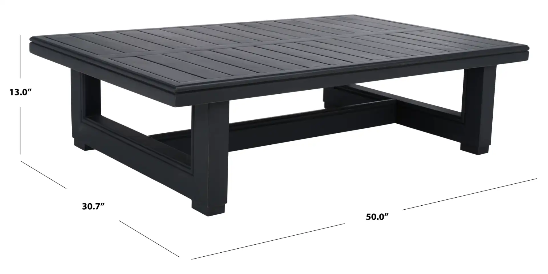 Montford Coffee Table in Black, detail view