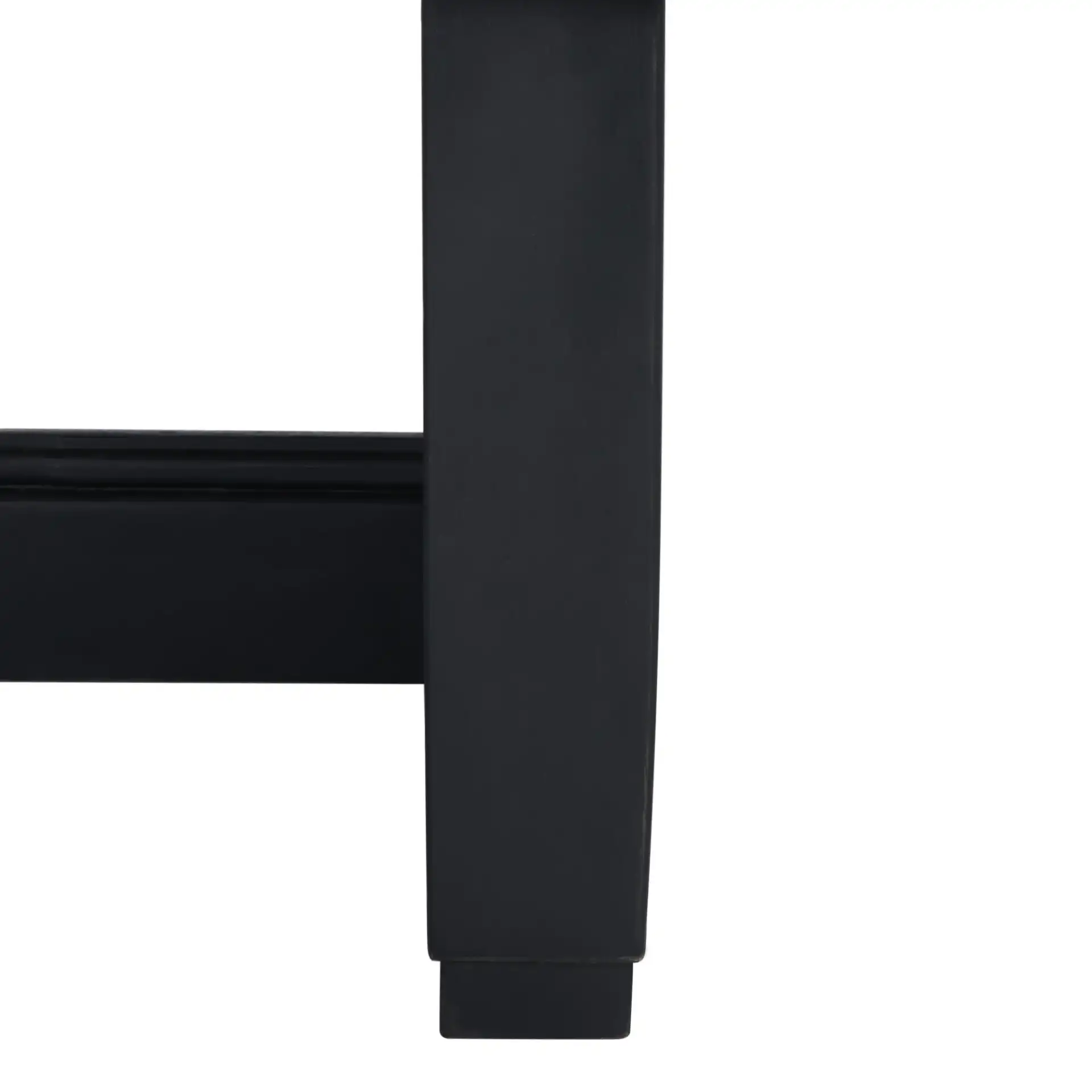 Montford End Table in Black in a styled room