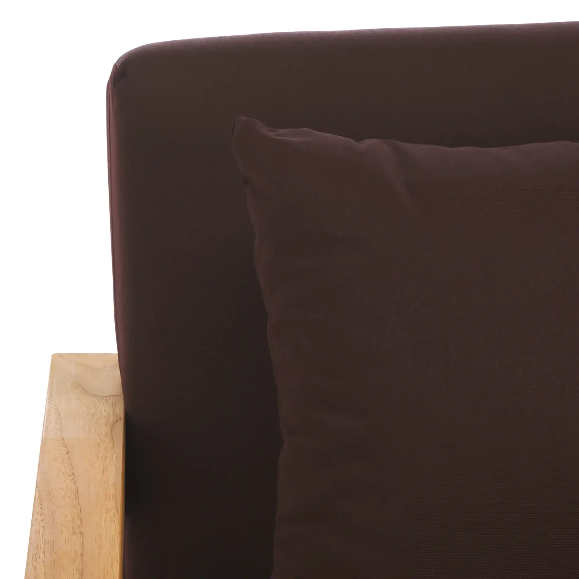 Montford Three-Seat Bench in Natural / Dark Brown in a styled room