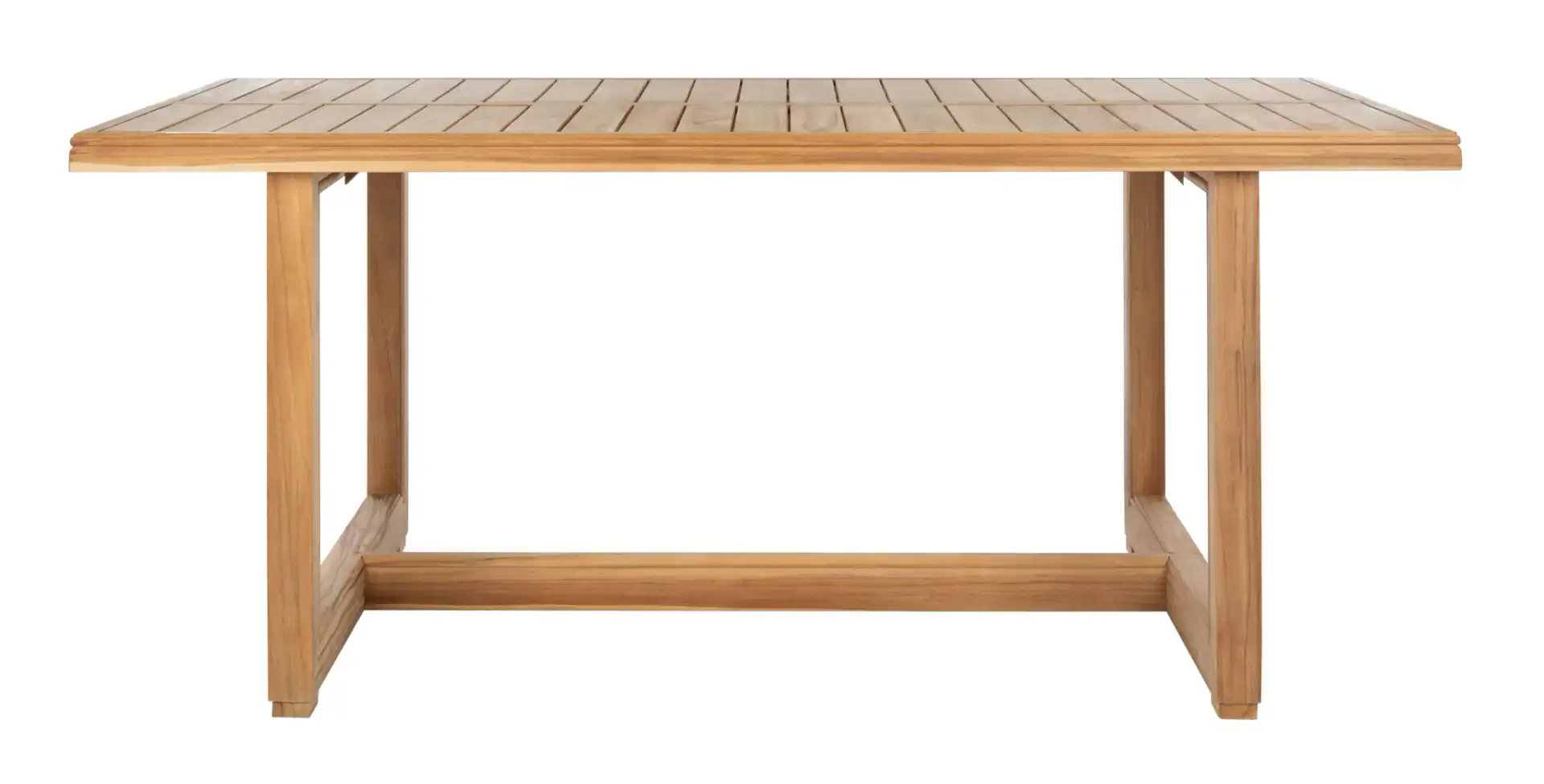 Montford Teak Dining Table in Natural Teak, detail view
