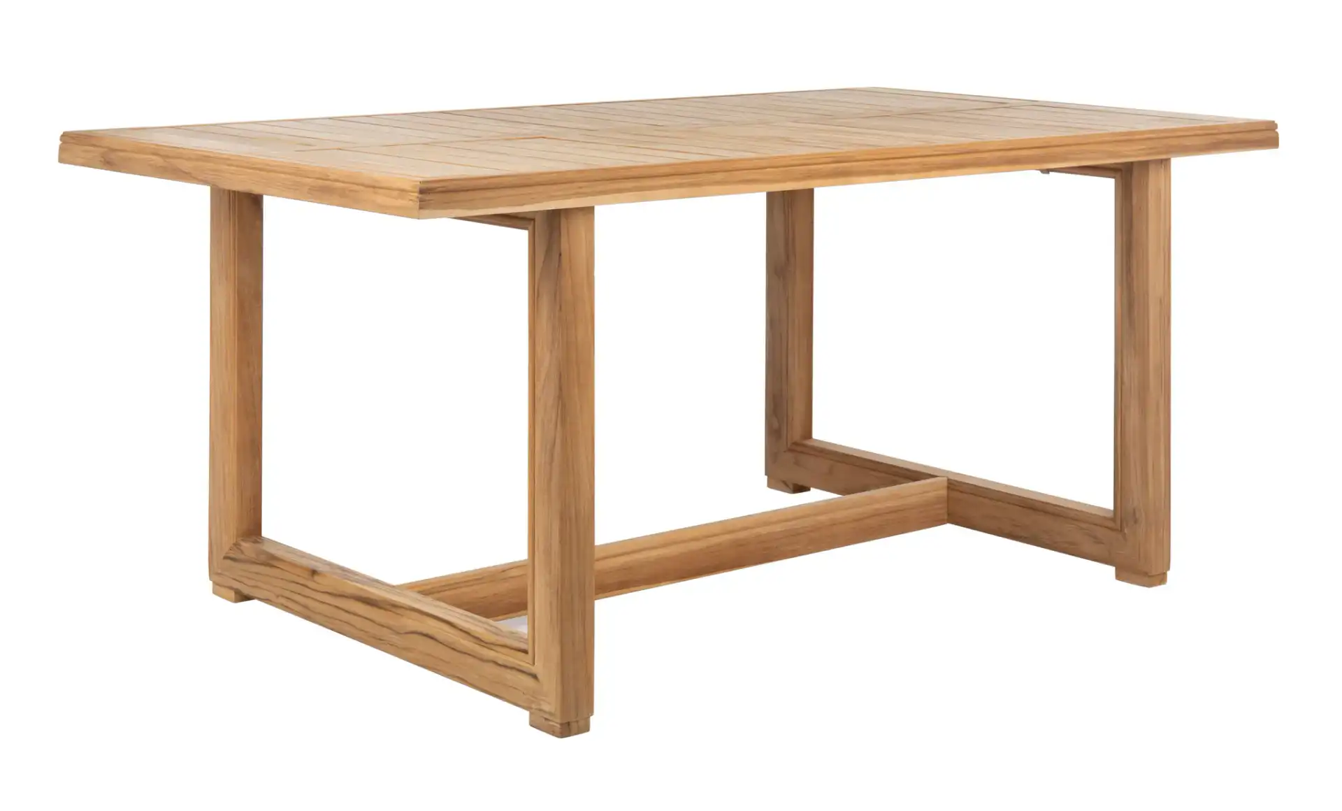 Montford Teak Dining Table in Natural Teak, detail view