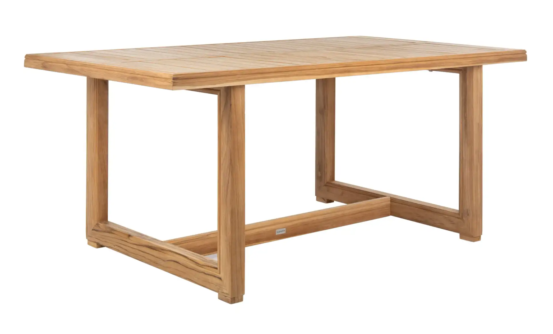 Montford Teak Dining Table in Natural Teak, detail view