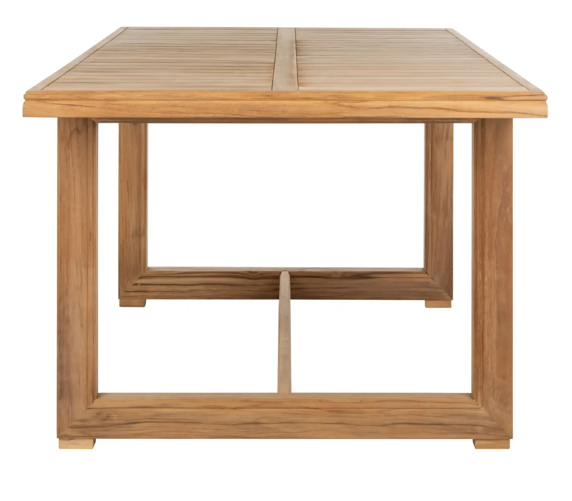 Montford Teak Dining Table in Natural Teak, detail view