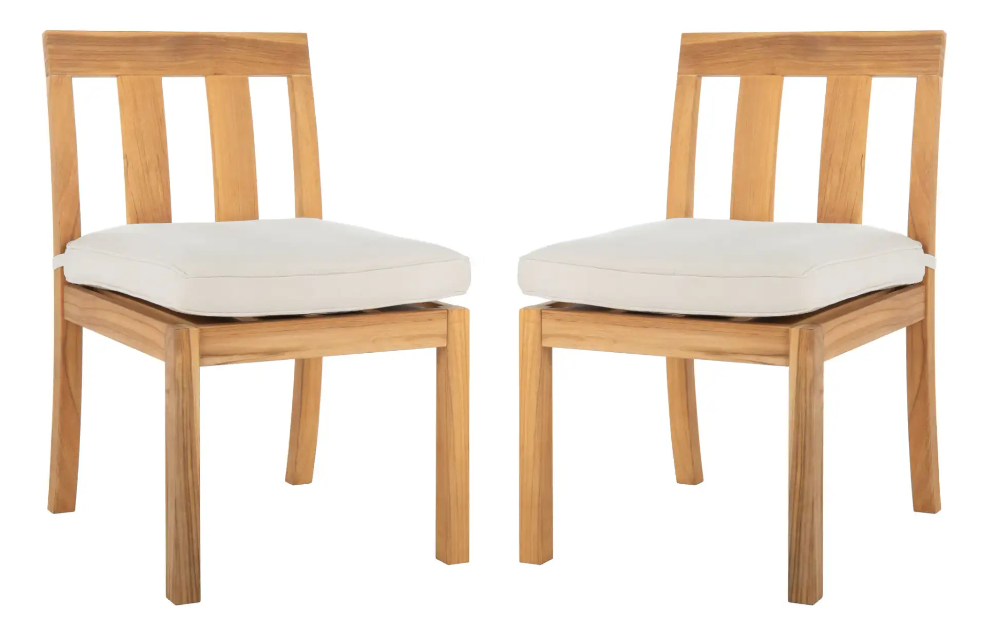 Montford Teak Dining Chair (Set of 2) in Natural, detail view