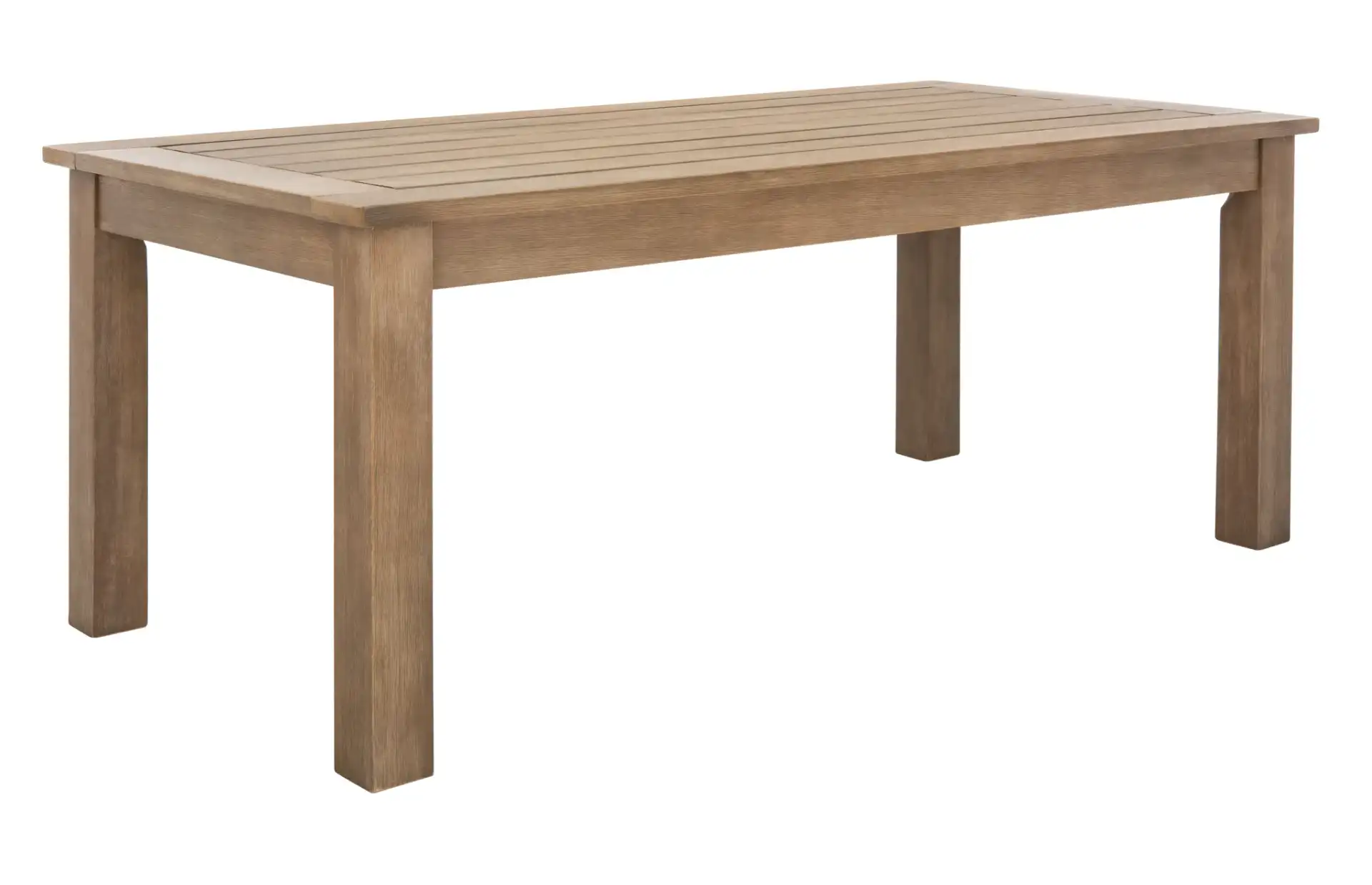Santa Cruz Patio Coffee Table in Natural, detail view