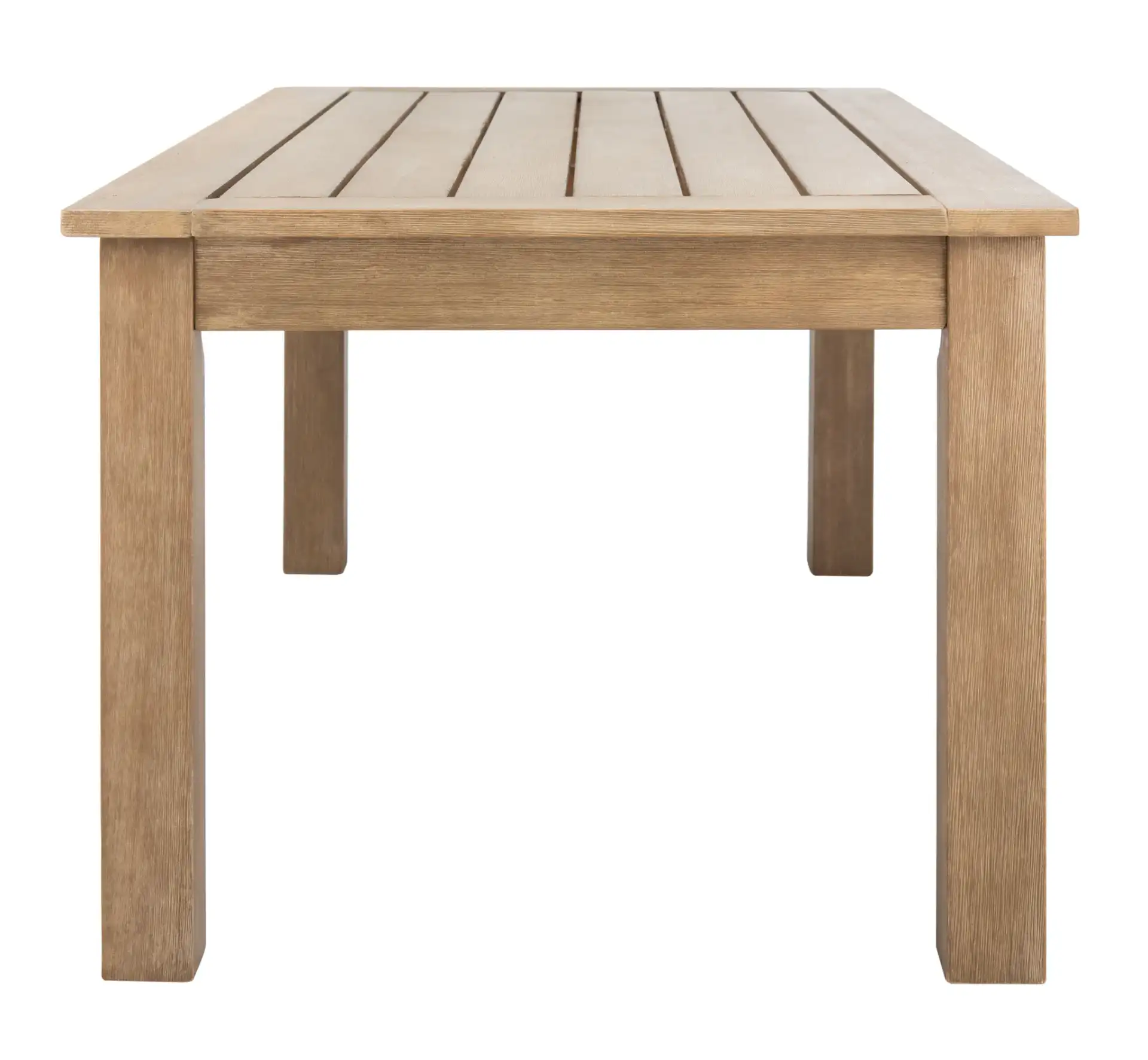 Santa Cruz Patio Coffee Table in Natural, detail view