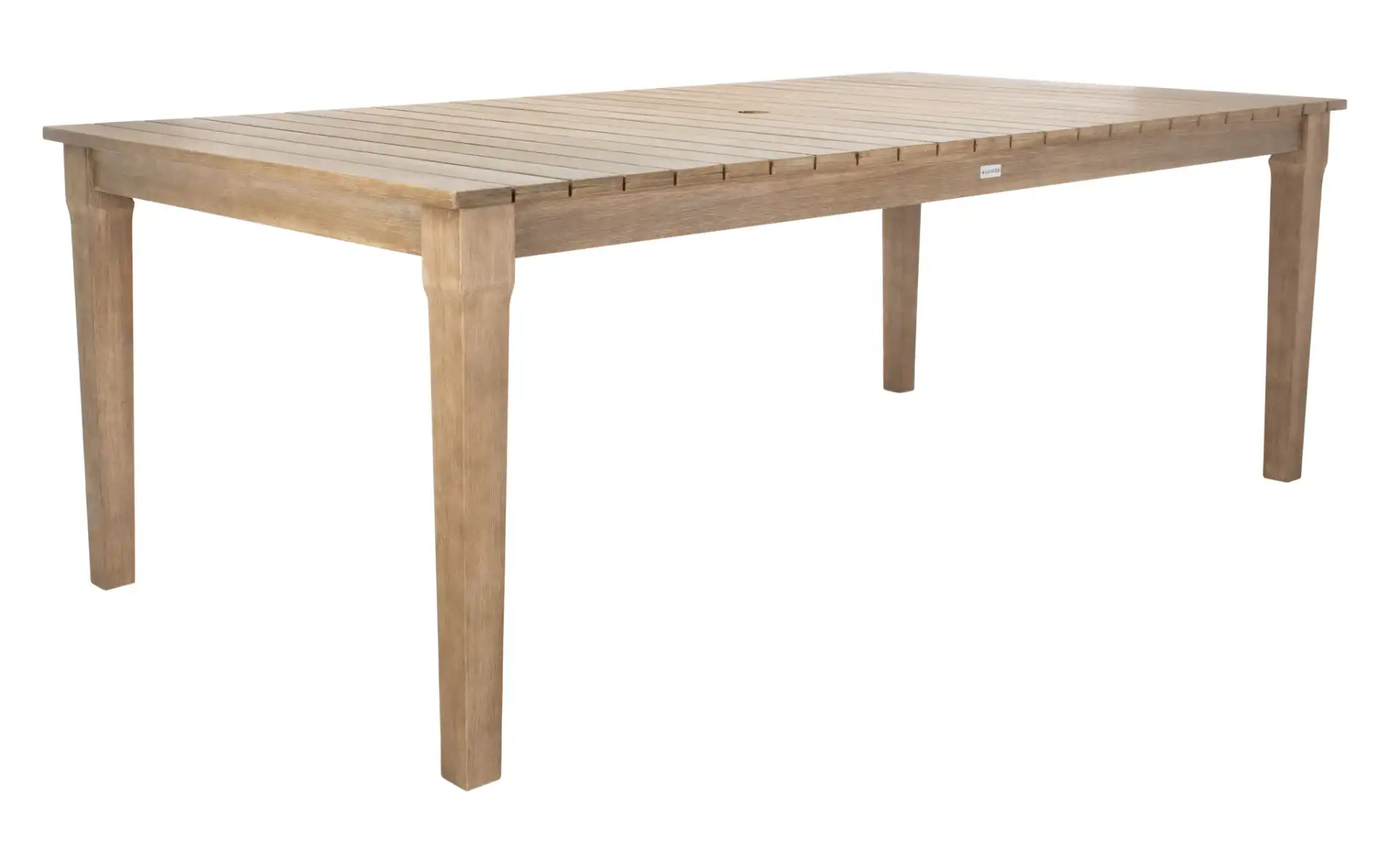Dominica Outdoor Dining Table in Natural, detail view