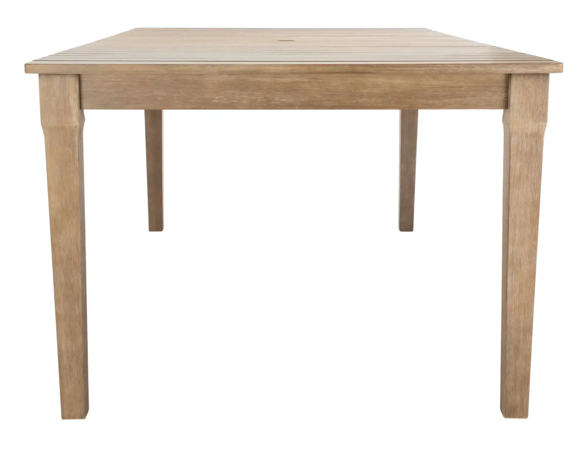 Dominica Outdoor Dining Table in Natural, detail view